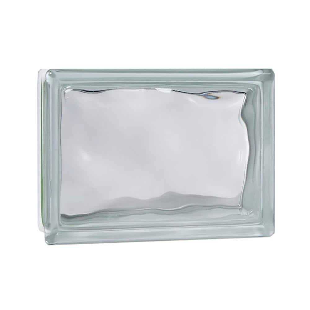 Mulia Glass Clear Wave Glass Block GBWAV - Inhomebuy