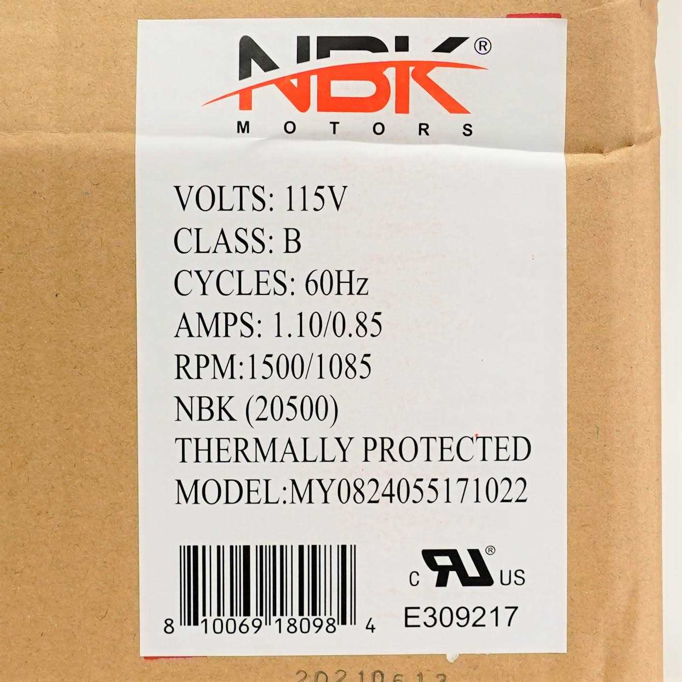 NBK Centrifugal Blower Motor Replacement for Dayton 1TDP3 4C443 Fasco 50748-D500 - Inhomebuy