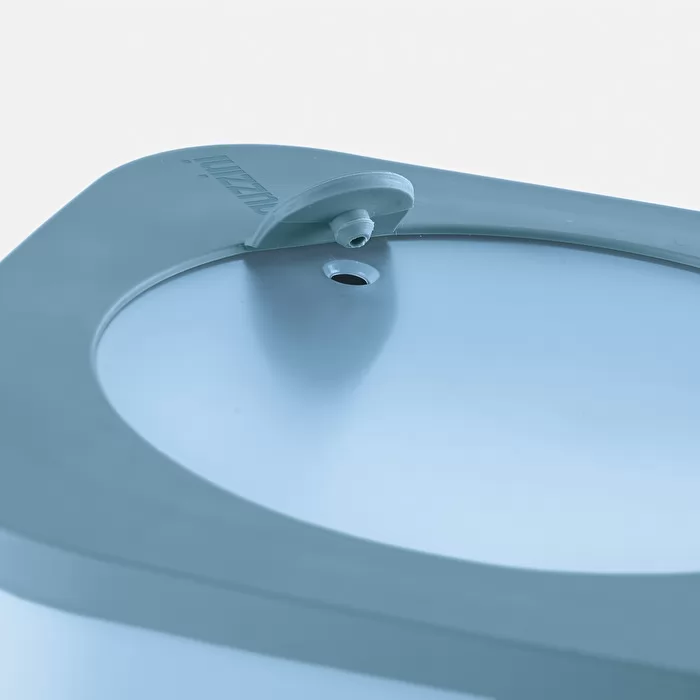 S STORE&MORE - Deep airtight fridge/freezer/microwave containers Matt Mid Blue 750cc - Inhomebuy