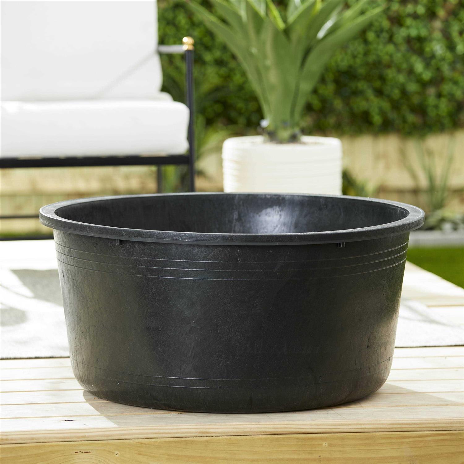 Tuff Stuff Heavy Duty 15 Gallon Round Water, Feed, or Storage Tank Tub - Inhomebuy