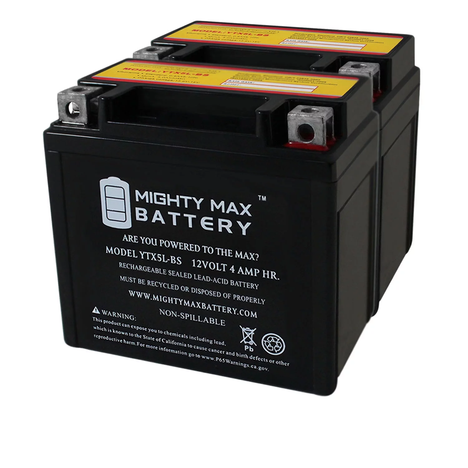 YTX5L-BS Replacement Battery for YAMAHA WR250F 250CC 08-'09 - Inhomebuy