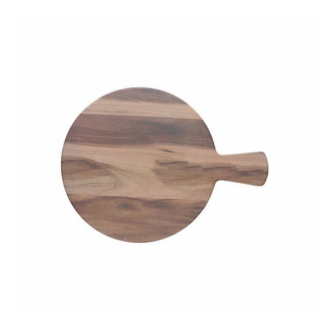Round Chopping Board 32cm Show Plate Dark - Inhomebuy