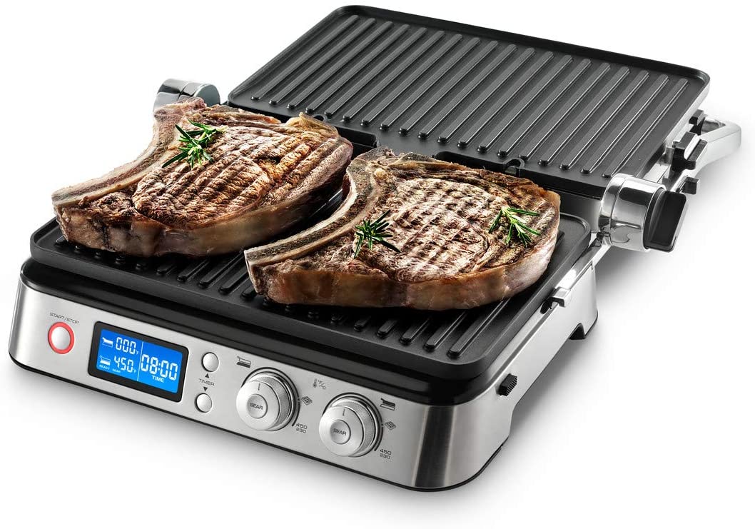 DeLonghi Livenza All-Day Grill, Griddle & Waffle Maker: 1800W, large 14.5