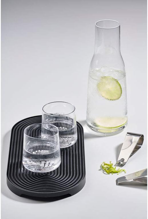 Mat Cocktail Rocks 34x15cm Black - Inhomebuy