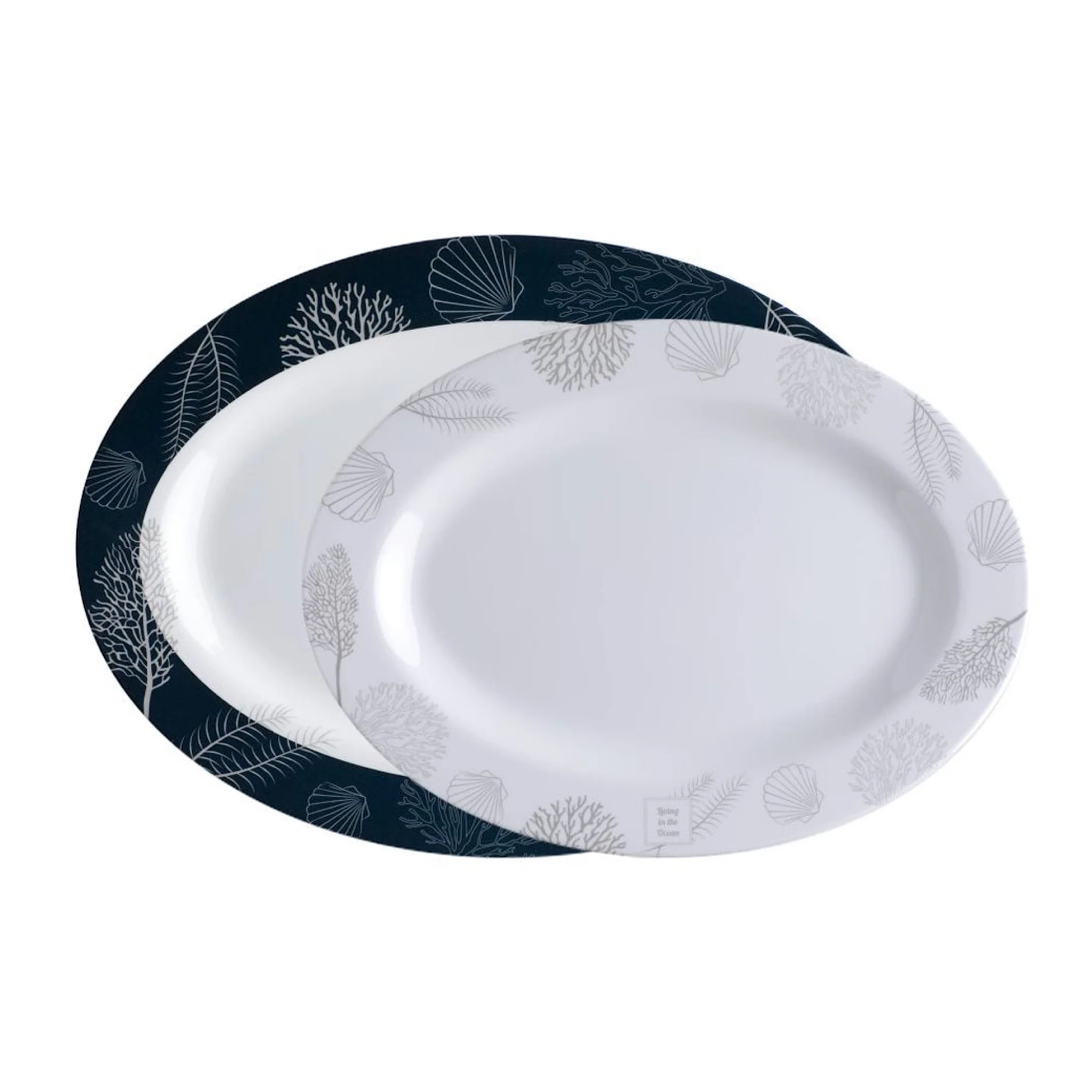 Living - Oval Serving Platters - Set 2 pcs - Inhomebuy