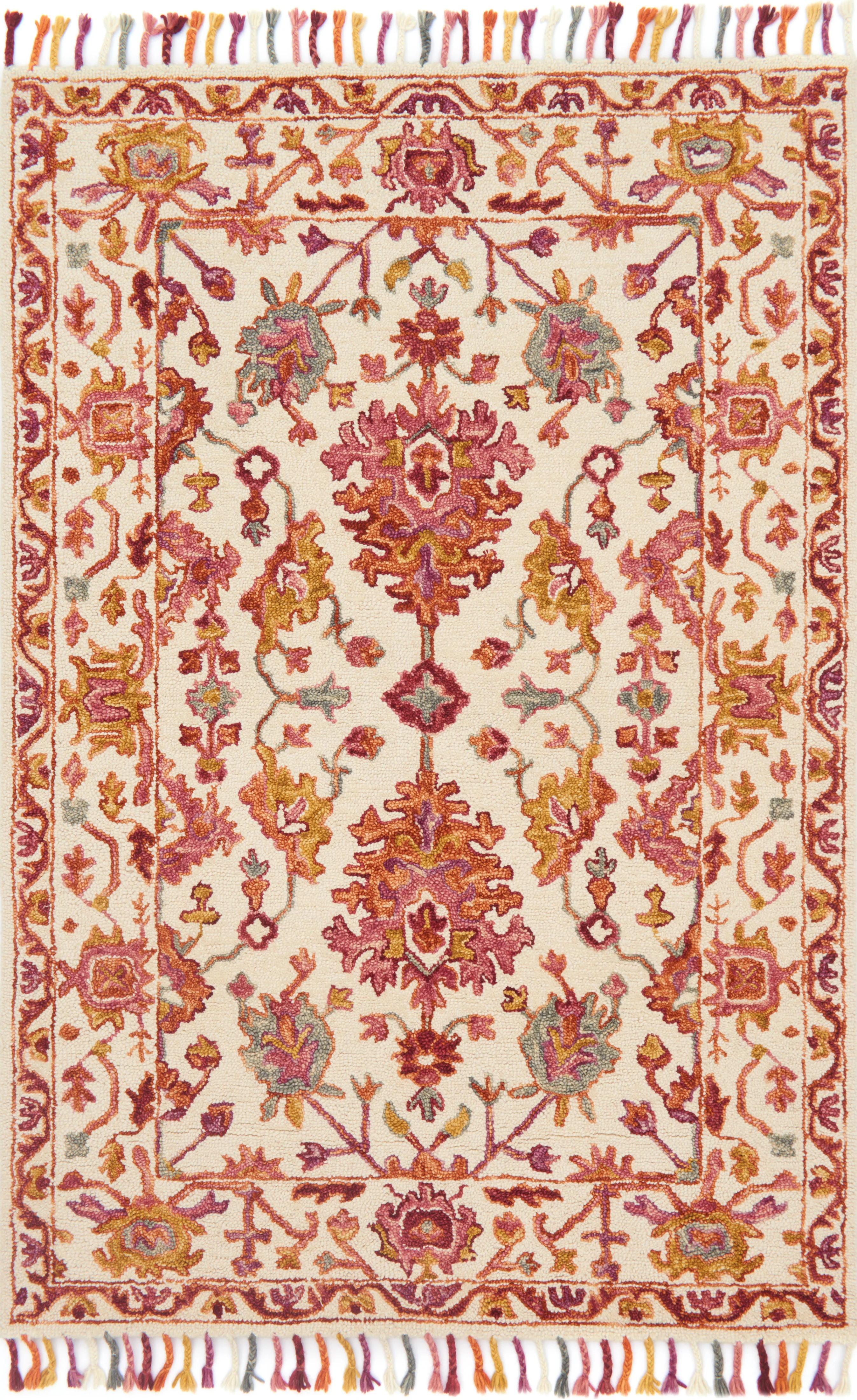 Loloi Rugs Zharah Collection Rug in Berry - 7'9