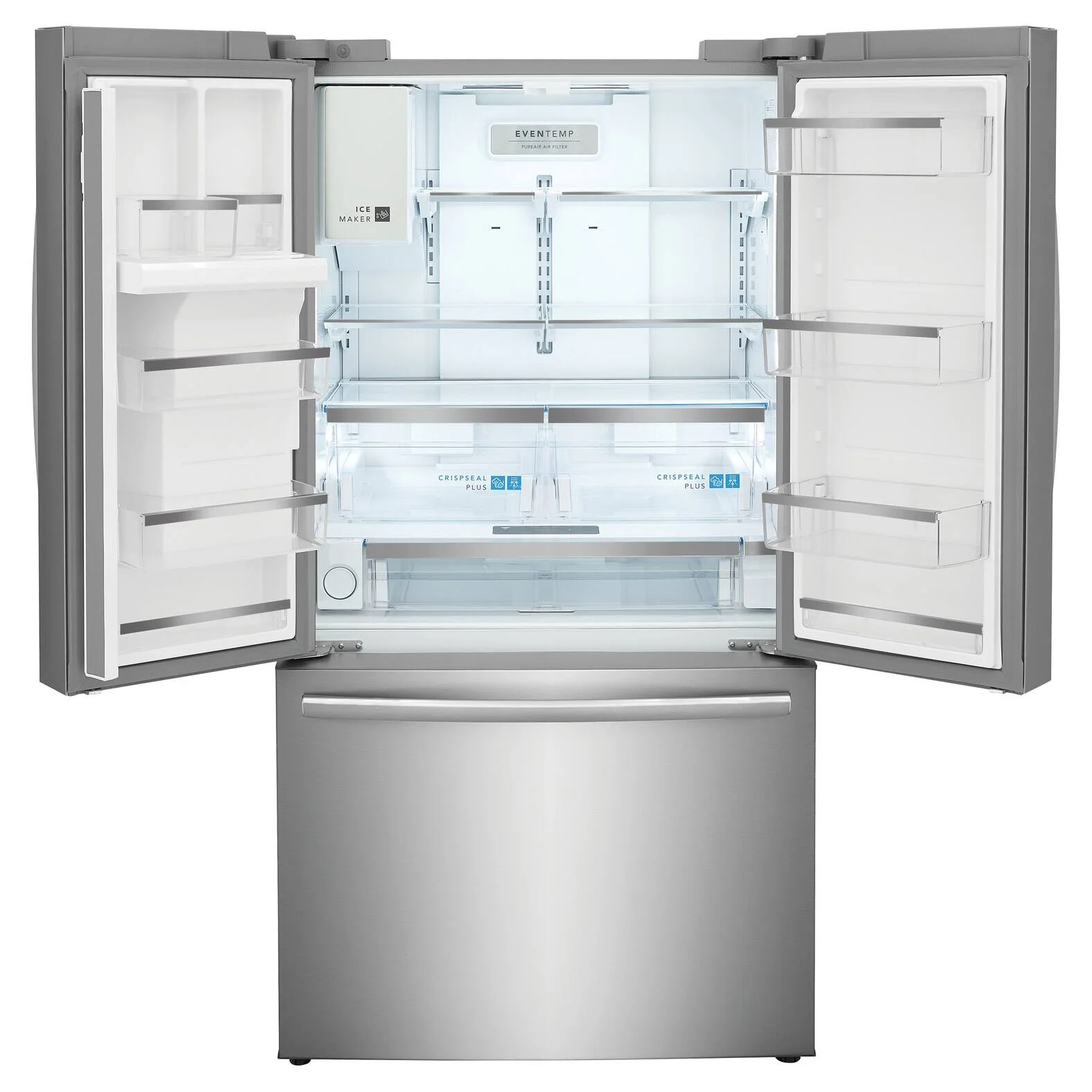 FRIGIDAIRE GALLERY 36 IN 22.6 CU FT. COUNTER-DEPTH FRENCH DOOR REFRIGERATOR WITH AUTO-CLOSE DOORS - - Inhomebuy