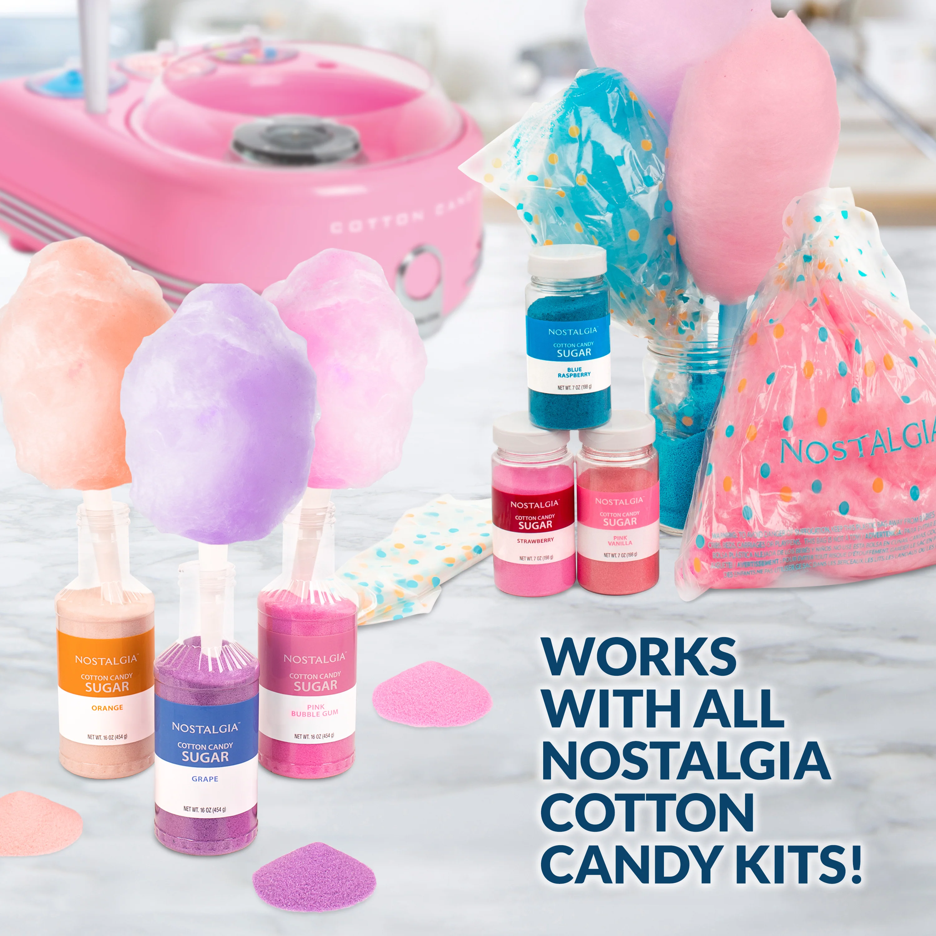 Hard Candy Cotton Candy Station - Inhomebuy