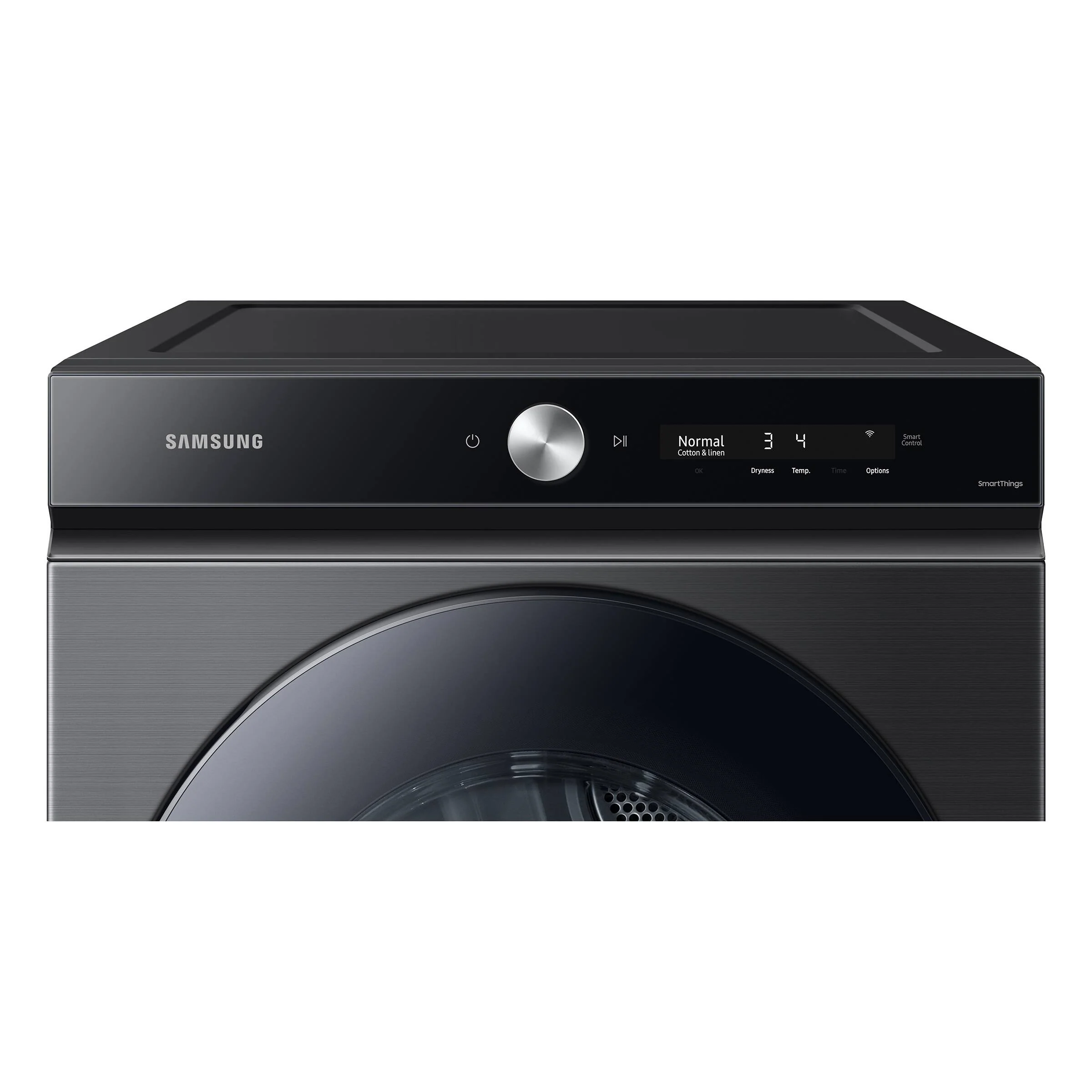 SAMSUNG BESPOKE 27 IN. 7.6 CU. FT. BLACK STAINLESS STEEL ELECTRIC DRYER WITH SUPER SPEED DRY - DVE53 - Inhomebuy