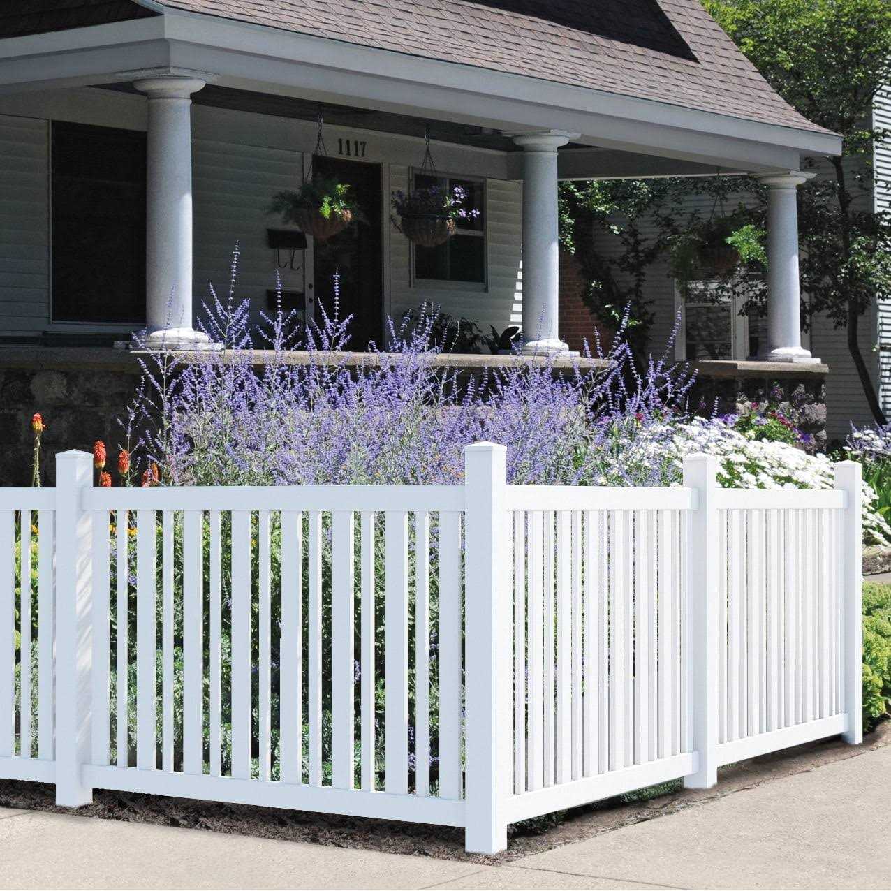 Outdoor Essentials 5 in. x 5 in. White Vinyl Gothic Fence Post Cap - Inhomebuy