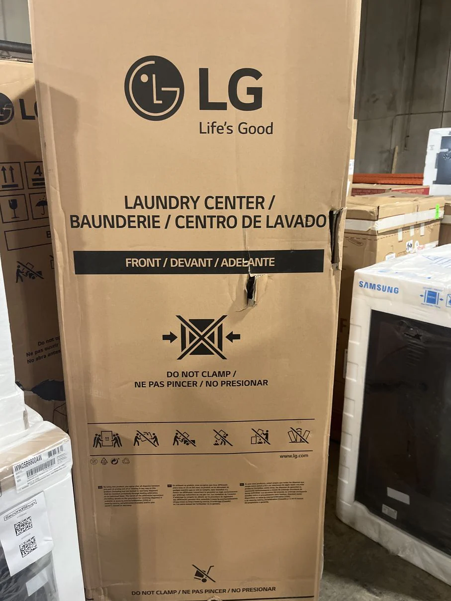 LG BLACK STEEL SINGLE UNIT FRONT LOAD WASHTOWER 5.2 CU. FT. WASHER, 7.4 CU. FT. ELECTRIC DRYER - WKE - Inhomebuy