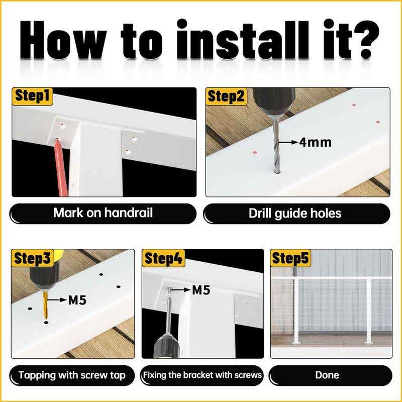 Muzata 6’6 LED Aluminum Lights Black Handrail HL11 BPA - Inhomebuy