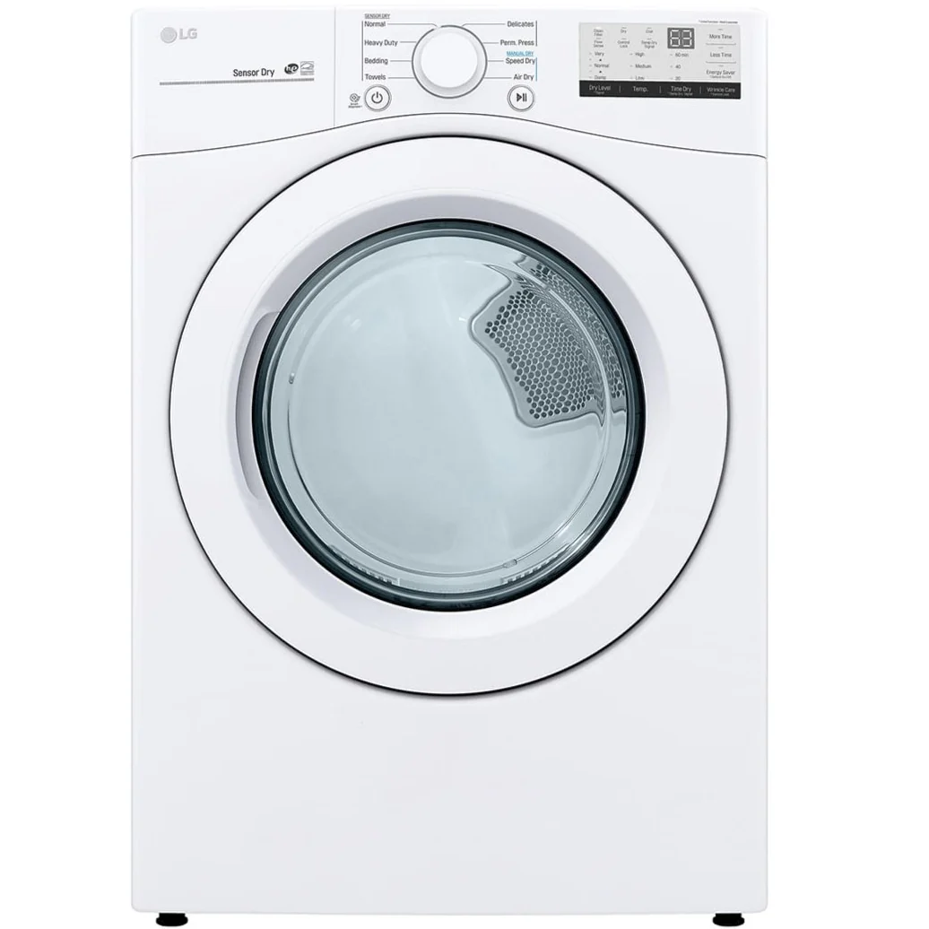 LG WHITE 7.4 CU. FT. ULTRA LARGE CAPACITY ELECTRIC DRYER - DLE3400W - Inhomebuy