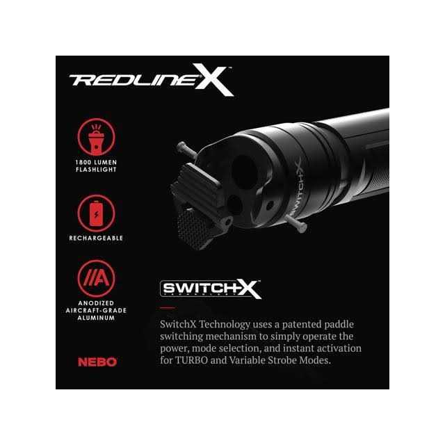 Nebo Redline X Rechargeable Flashlight - Inhomebuy