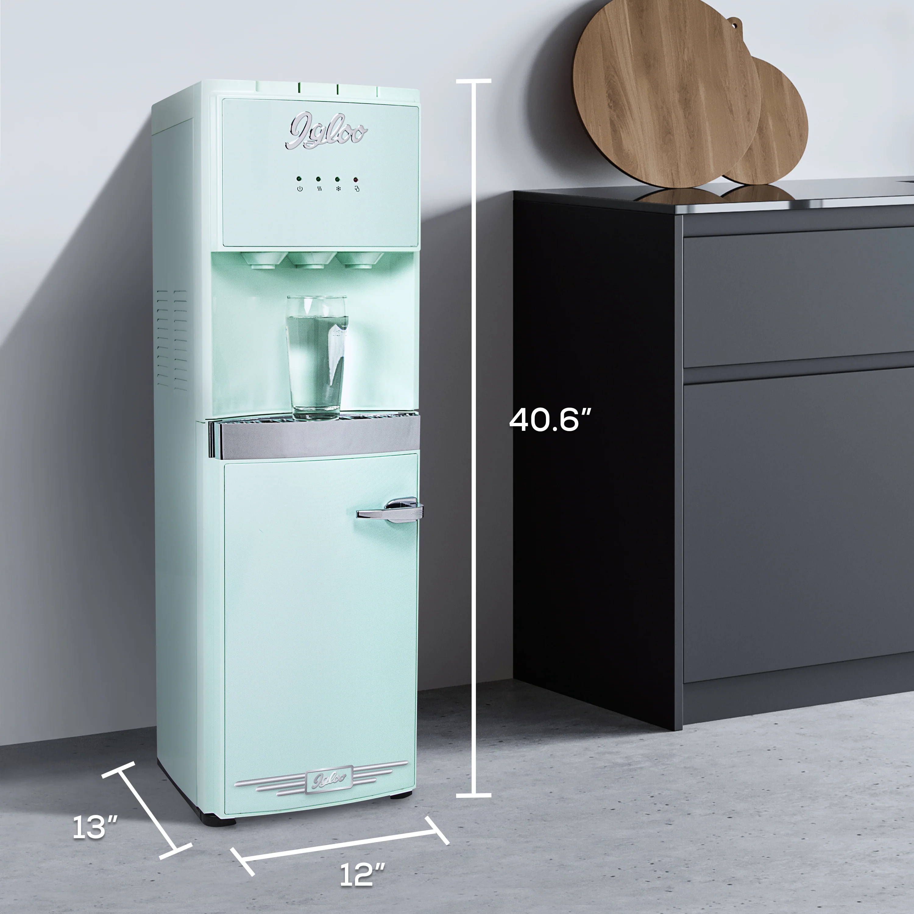 Igloo Retro Water Cooler, Aqua - Inhomebuy