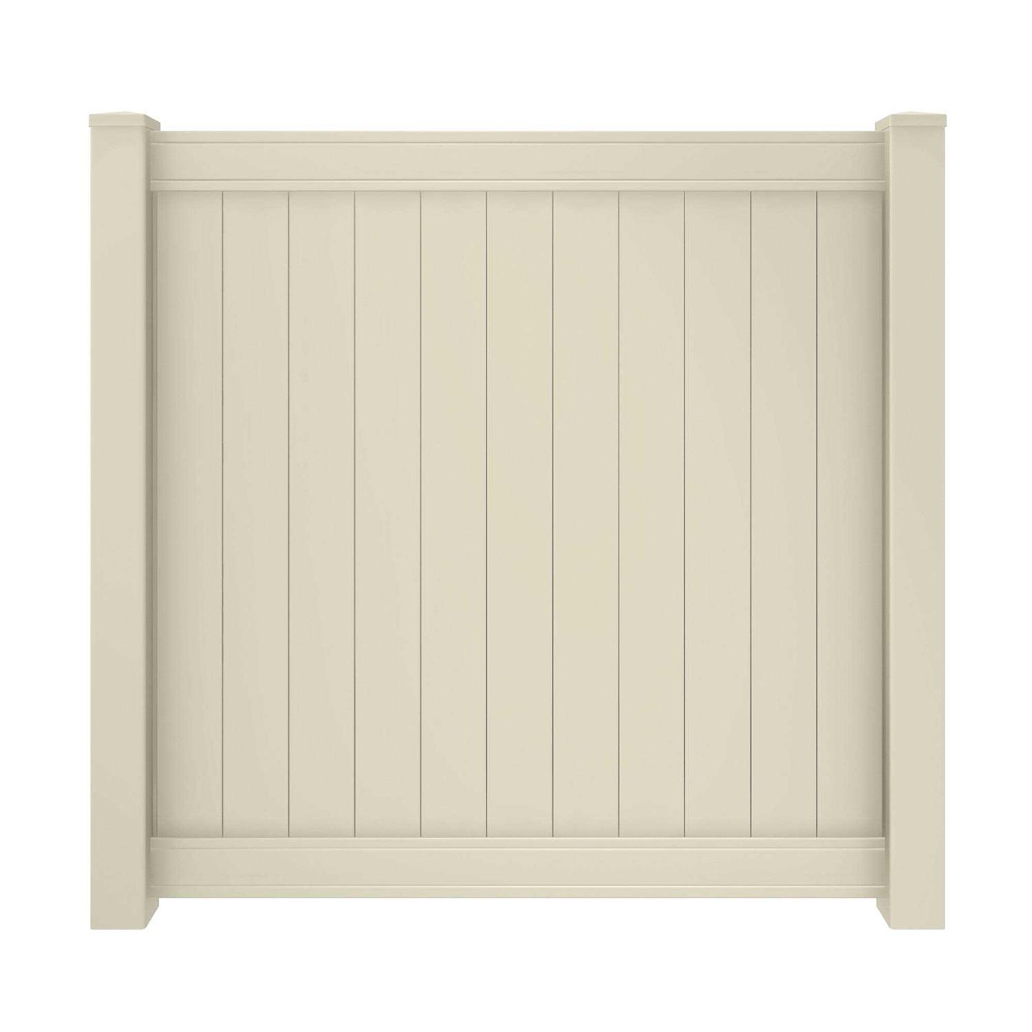Outdoor Essentials Pro Series 5 in. x 5 in. x 8 ft. White Vinyl Woodbridge Routed Corner Fence Post - Inhomebuy