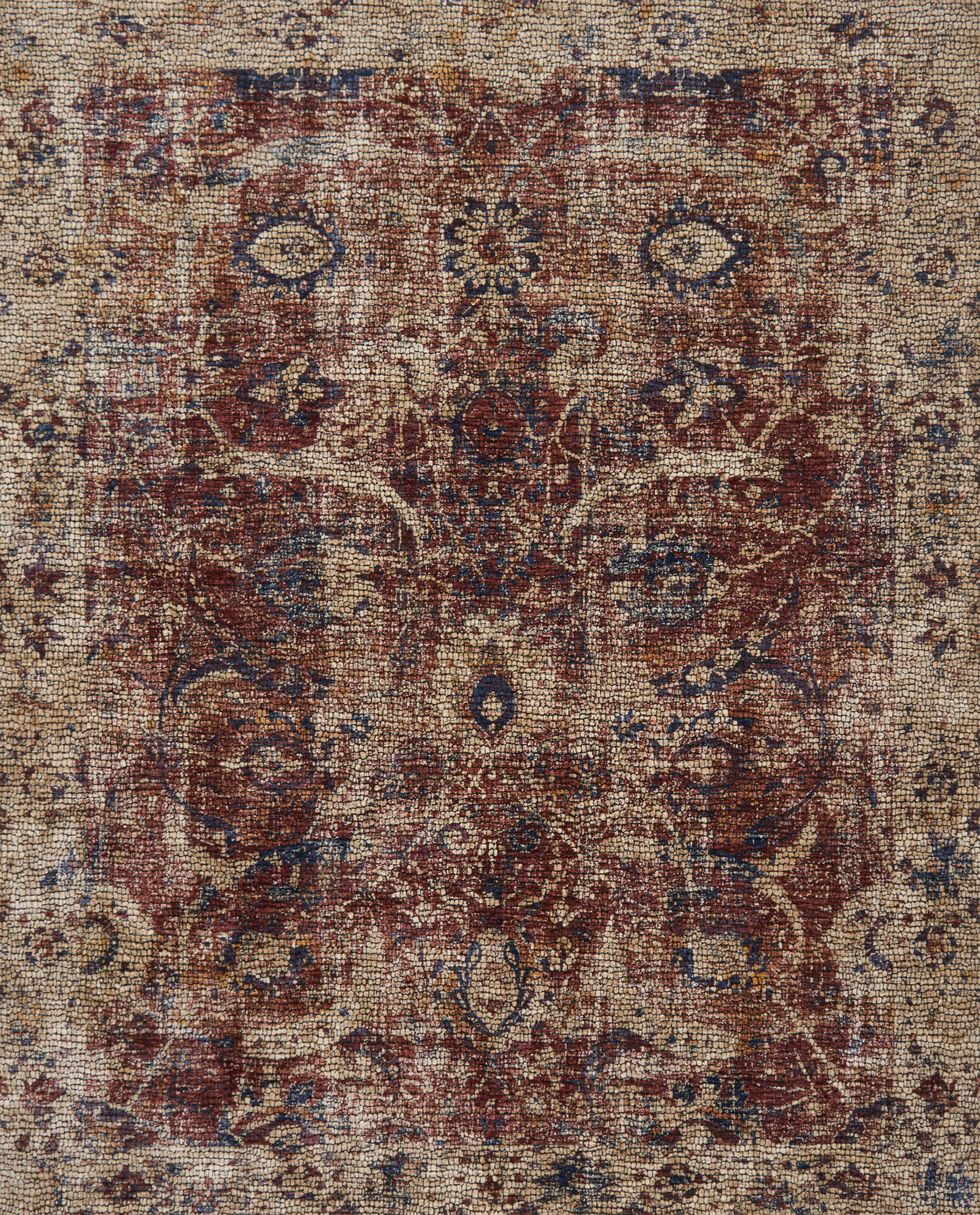 Loloi Rugs Porcia Collection Rug in Red, Beige - 7'10