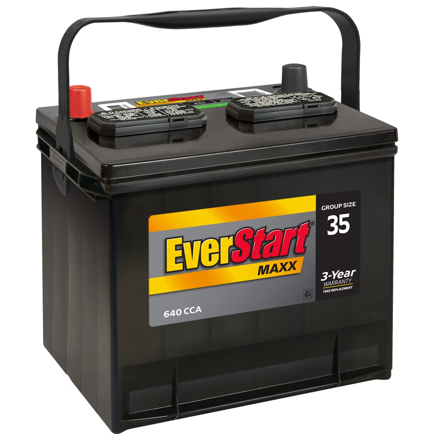 EverStart Maxx Lead Acid Automotive Battery, Group Size 35 12 Volt, 640 CCA - Inhomebuy