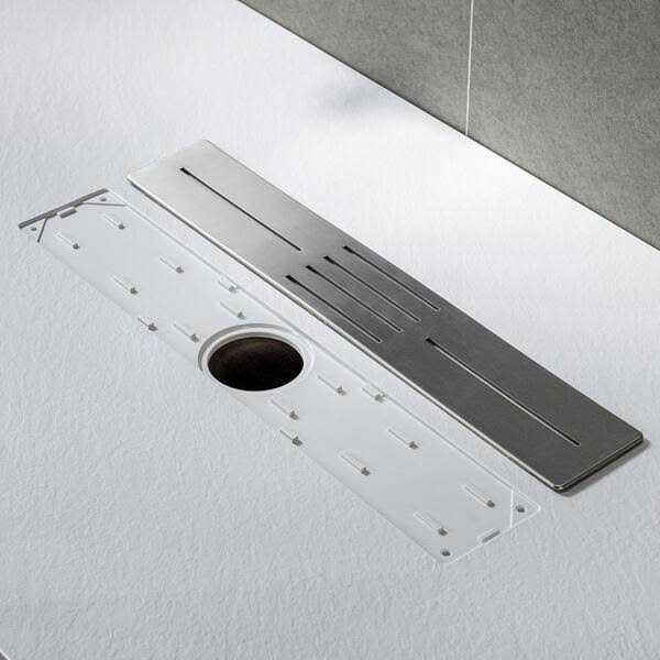 WOODBRIDGE Alcove Zero Threshold Shower Pan Base Drain - Inhomebuy