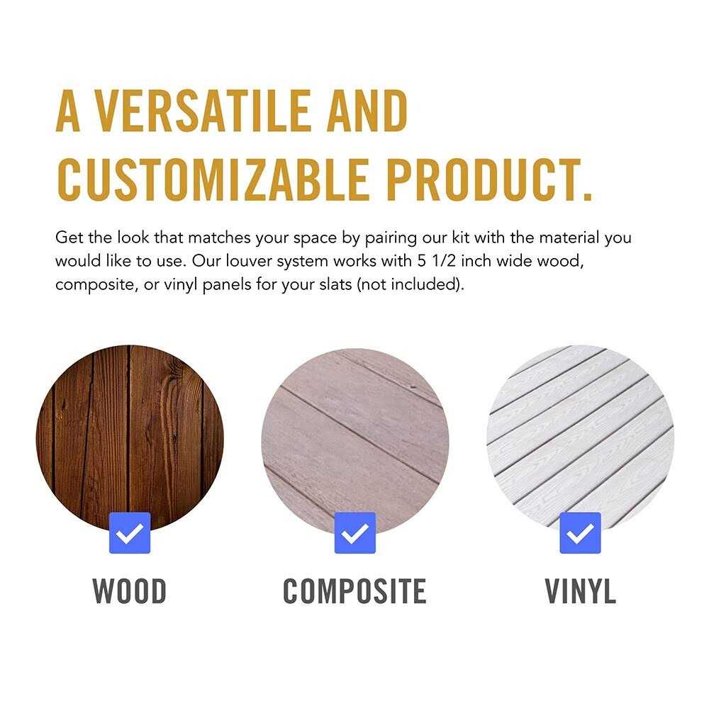 Nuvo Iron Louver System Black LSB48 - Inhomebuy