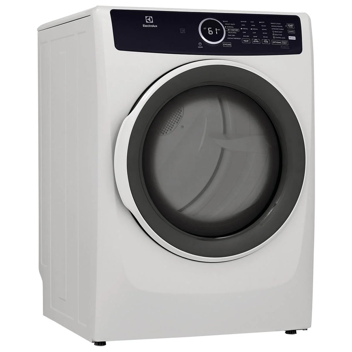 ELECTROLUX 4 SERIES 8.0 CU. FT. WHITE FRONT LOAD ELECTRIC DRYER WITH LUXURY-QUIET SOUND SYSTEM - ELF - Inhomebuy