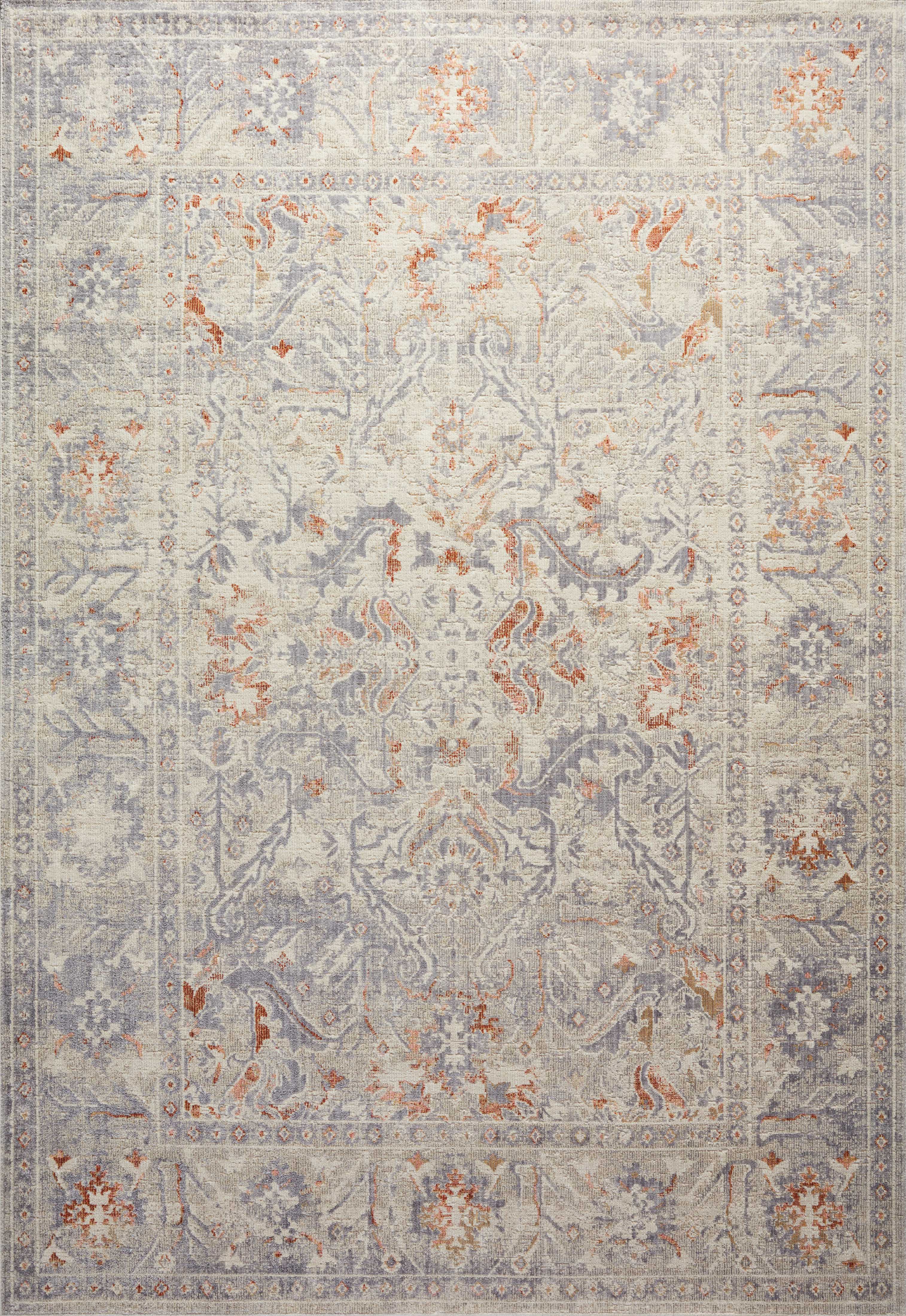 Chris Loves Julia x Loloi Rug in Oatmeal, Lavender - 7'10