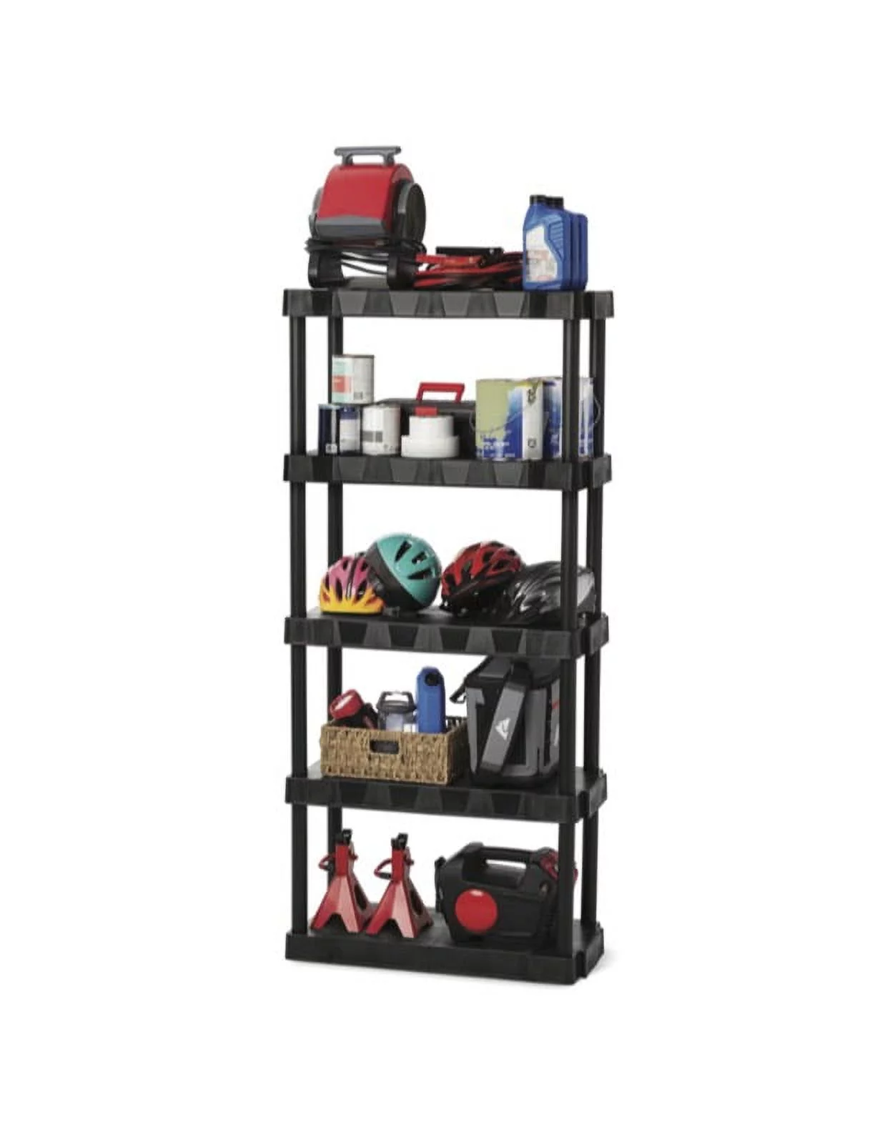 Hyper Tough Black 5-Tier Plastic 68