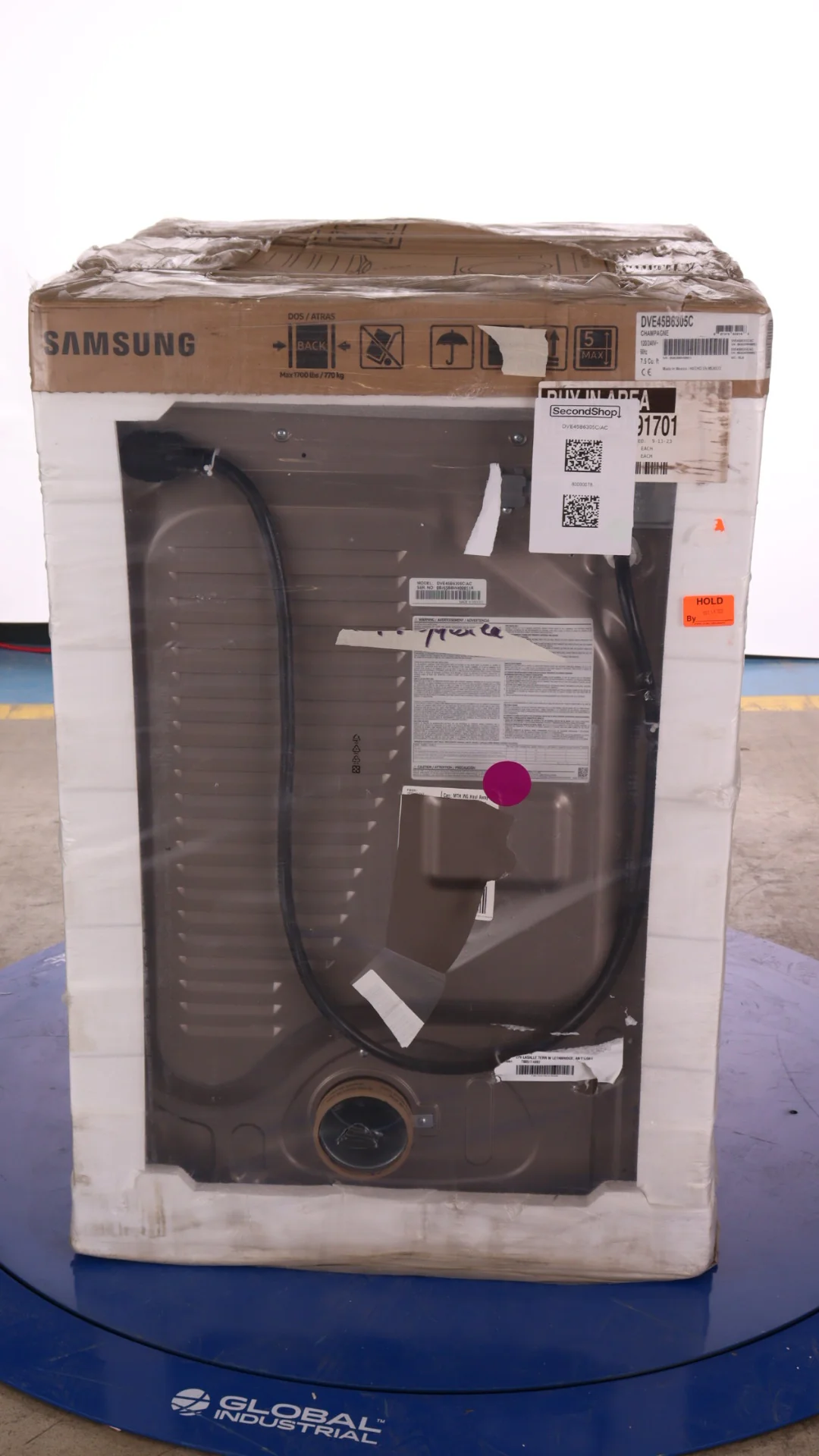 Samsung 7.5 Cu. Ft. Champagne Electric Dryer - DVE45B6305C/AC - Inhomebuy