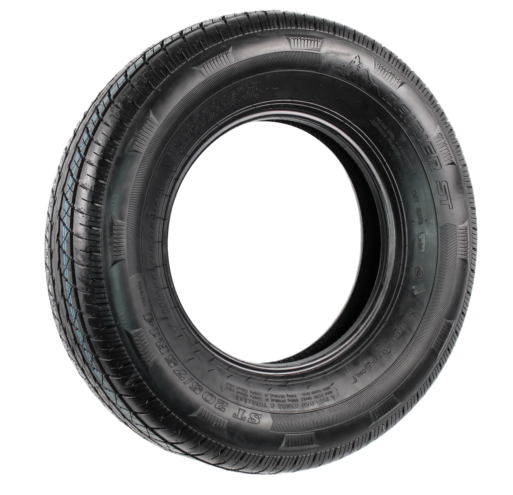 Rainier Radial ST205/75R14 Trailer Tire Load Range C 1760# 205/75 R 14 - Inhomebuy