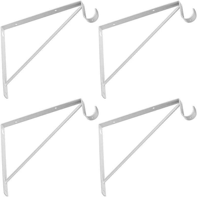 Dewell Shelf and Rod Brackets - Inhomebuy