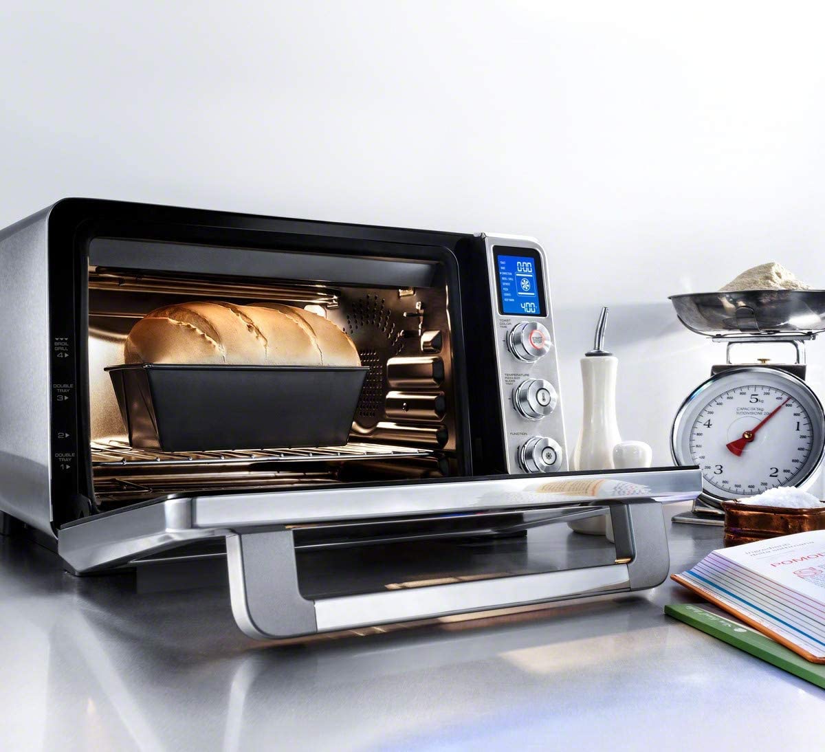 DeLonghi Livenza Convection Oven, 0.8 cu.ft, digital controls, s/s | EO241150M - Inhomebuy