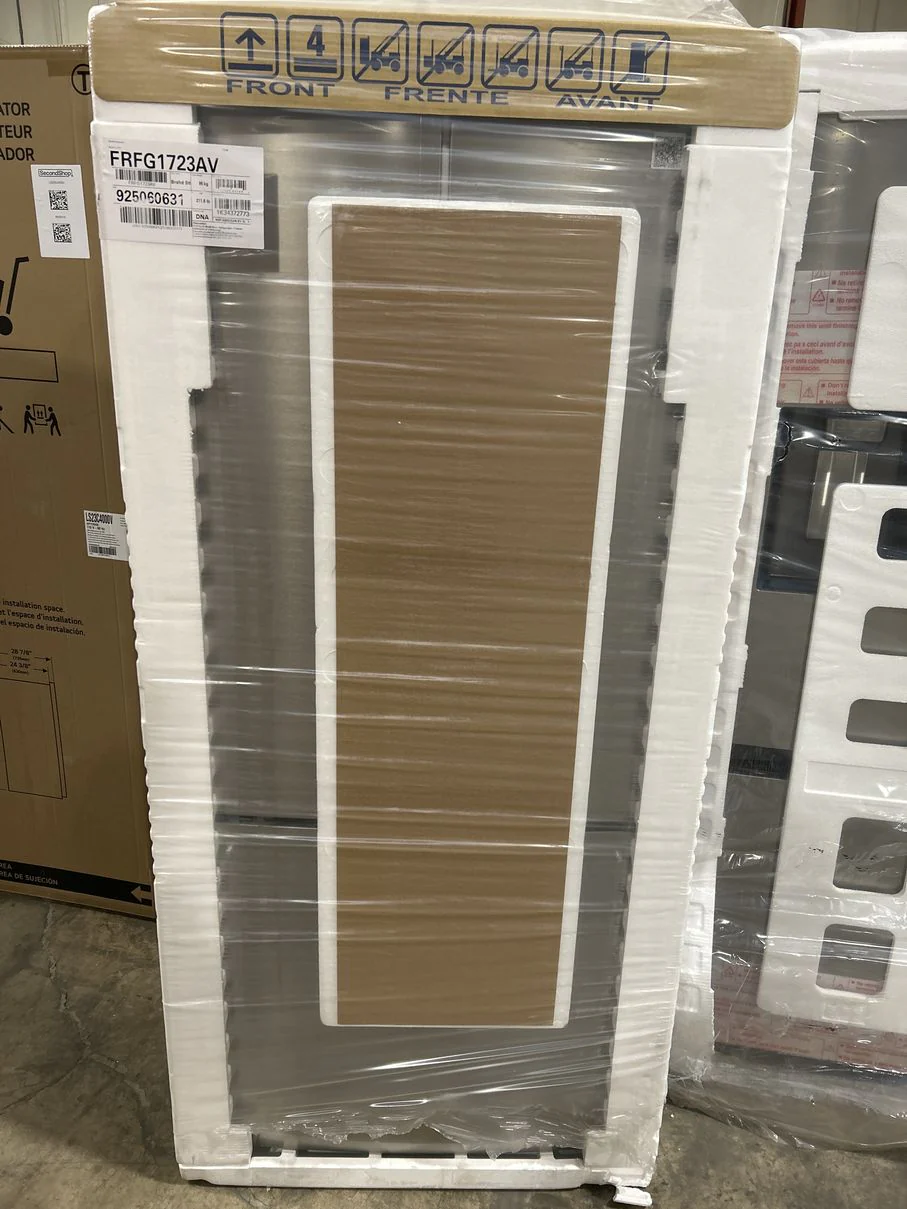 FRIGIDAIRE 31.5 IN. 17.6 CU FT. STAINLESS STEEL COUNTER-DEPTH FRENCH DOOR REFRIGERATOR - FRFG1723AV - Inhomebuy