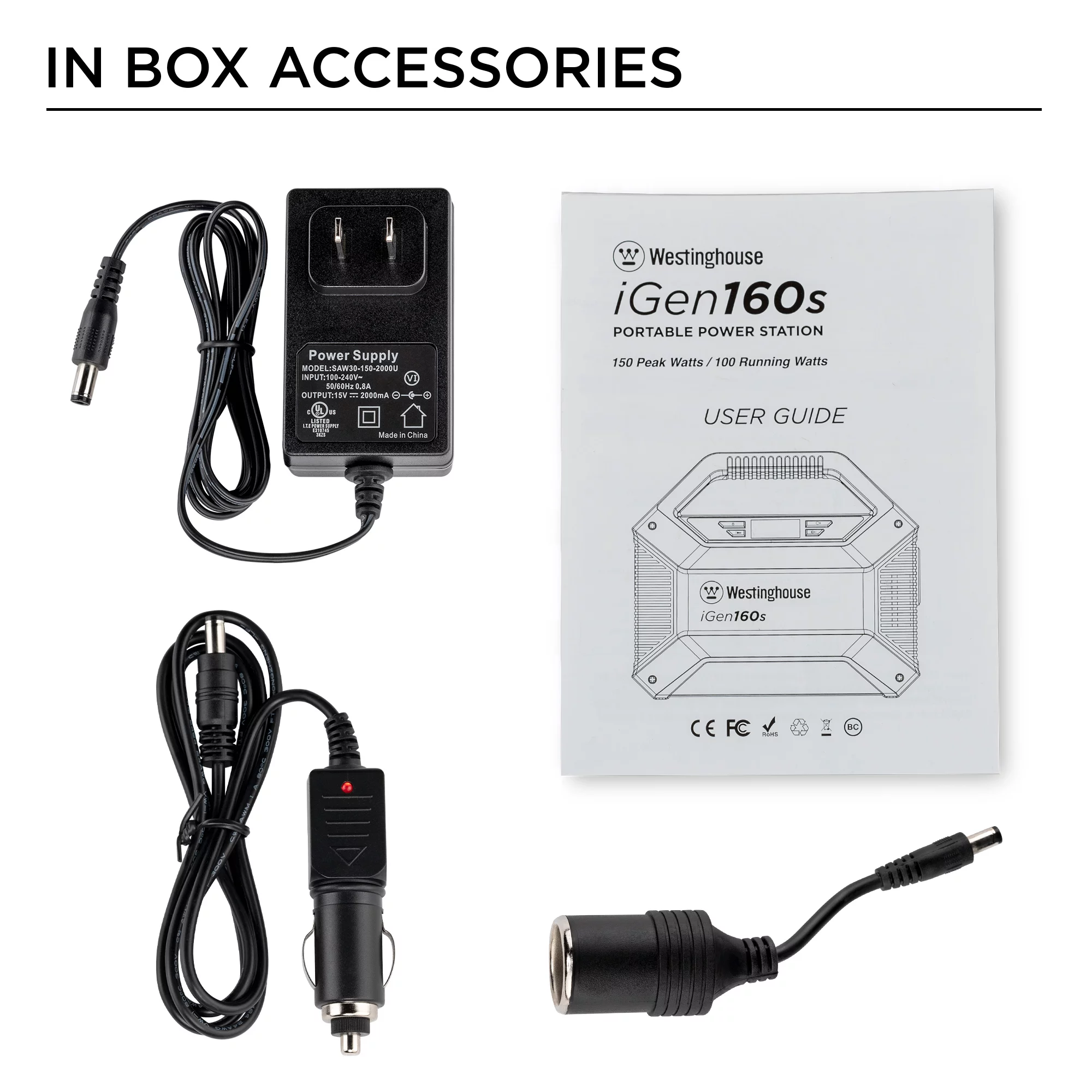 Westinghouse 60W Foldable Portable Solar Panel for iGen160s, iGen200s, iGen300s, iGen600s, iGen1000s Power Stations - Inhomebuy