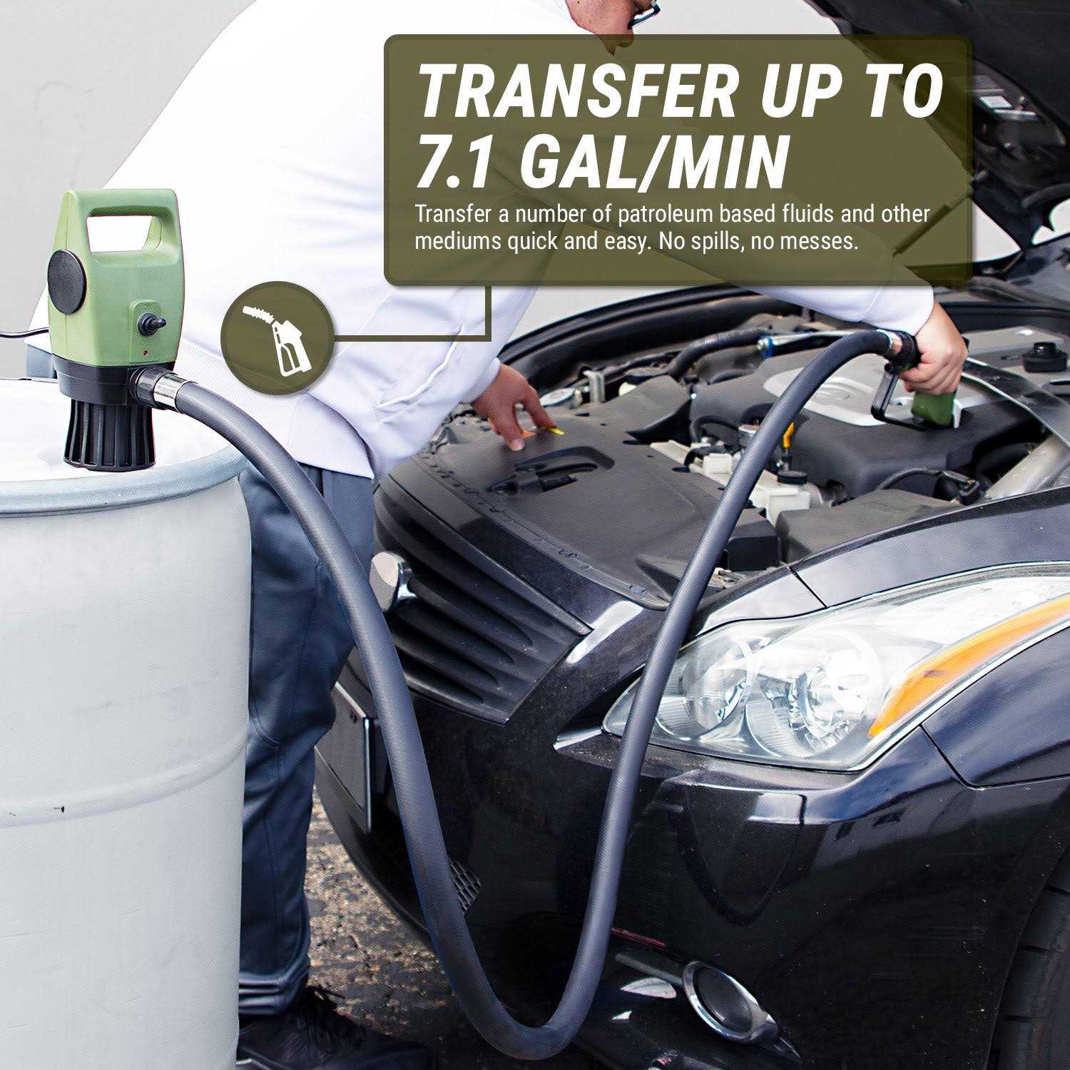 Tera Pump Battery Powered Fuel Transfer Pump 20000 - Inhomebuy