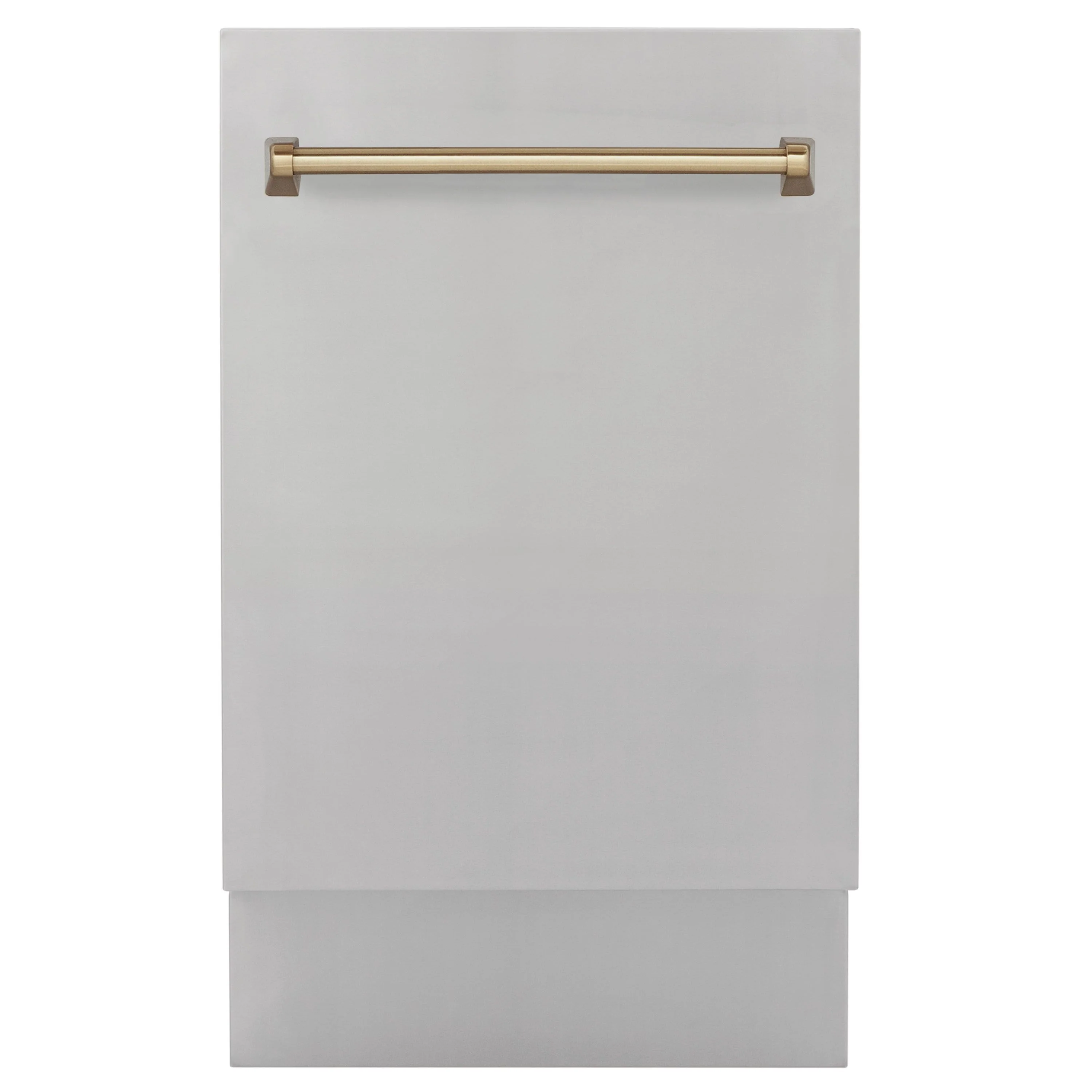 ZLINE Autograph Edition 18 in. Dishwasher in Stainless Steel with Champagne Bronze Handle, DWVZ-304-18-CB - Inhomebuy