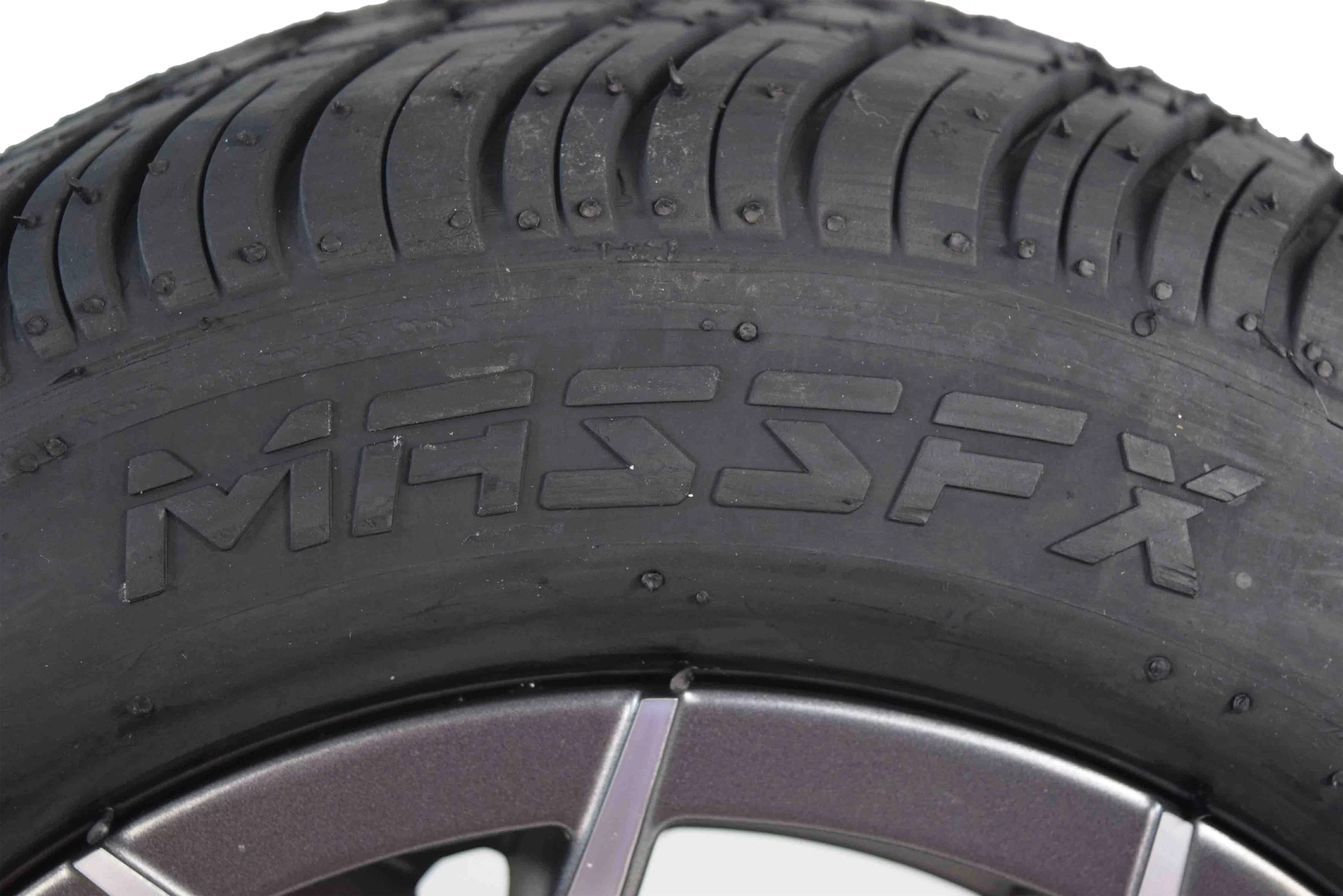 MASSFX 205/50-10 Golf Cart Turf Tire & Gun Metal Wheel Kit A240 10x7 4/101.6 - Inhomebuy