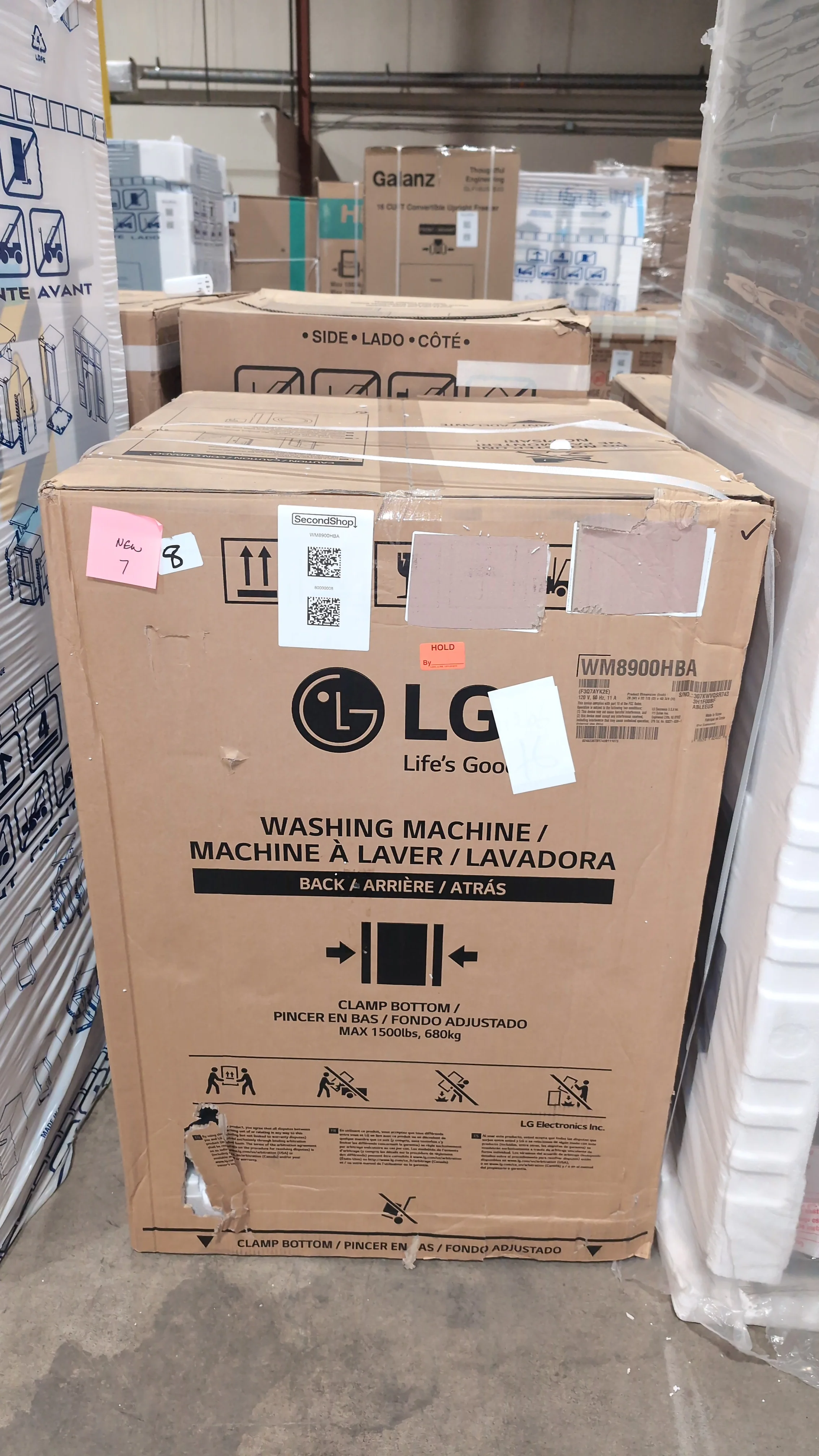 LG 6.0 CU.FT. BLACK STEEL FRONT LOAD WASHER WITH SMART WI-FI AND TURBOWASH - WM8900HBA - Inhomebuy