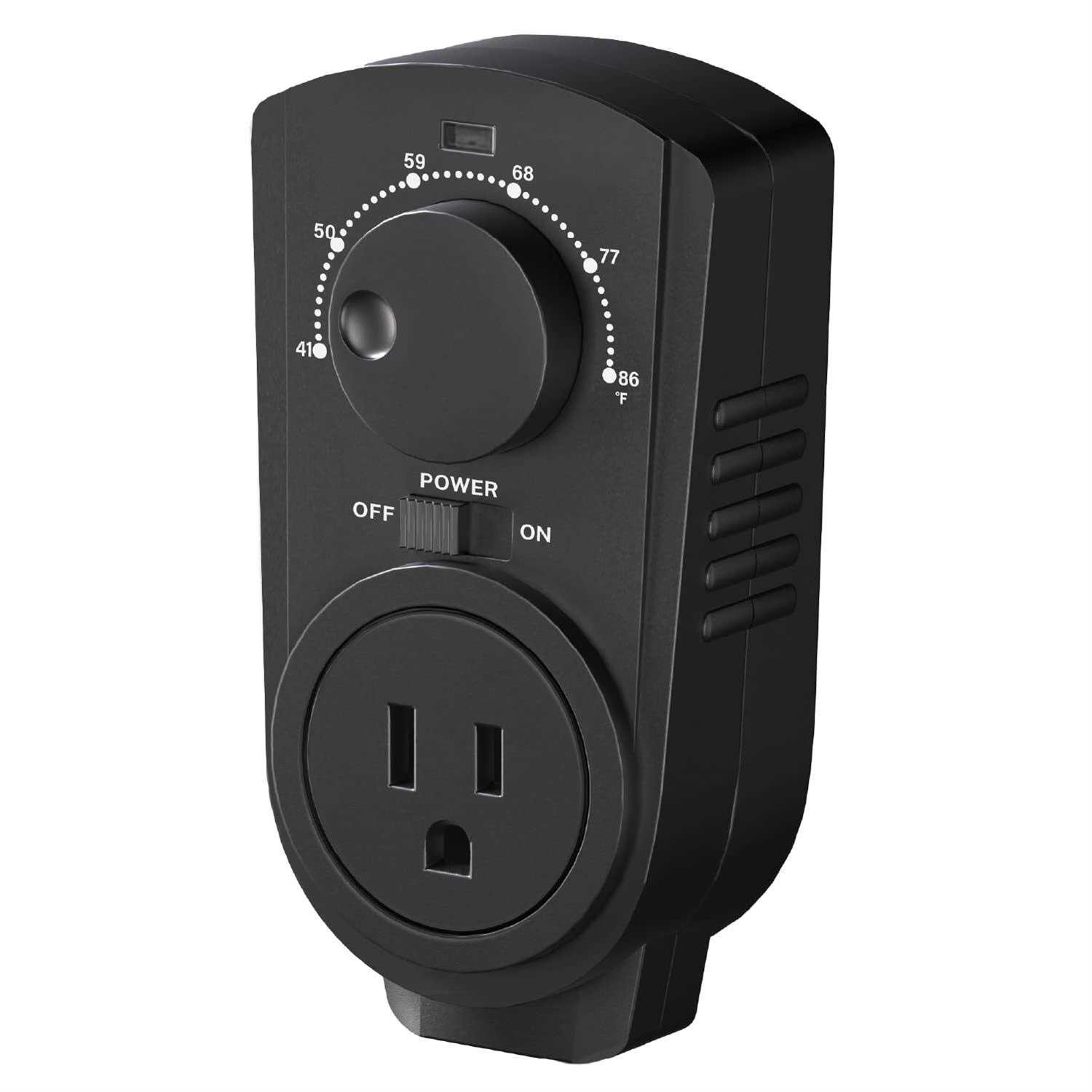 Econohome Adjustable Thermostat Universal Plugin Heating & Cooling Thermostat - Inhomebuy