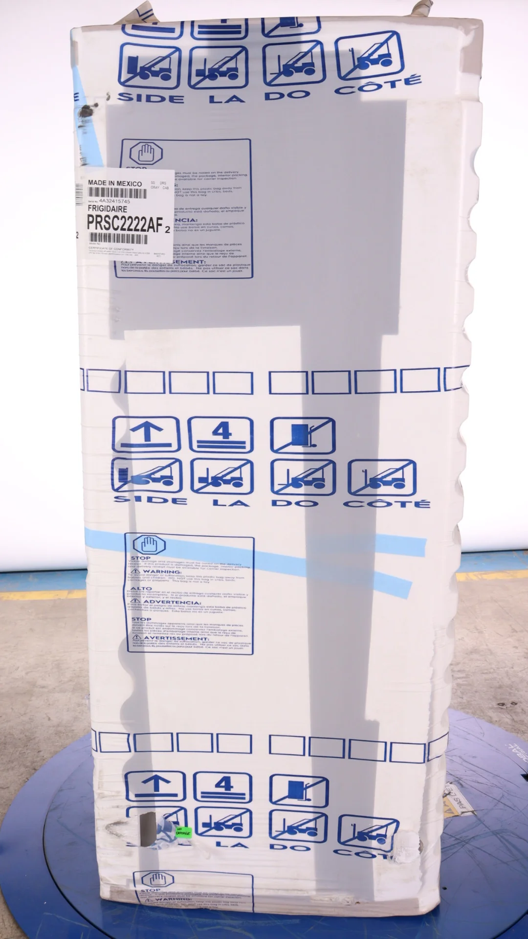 FRIGIDAIRE PROFESSIONAL 36 IN. 22.3 CU. FT. STAINLESS STEEL COUNTER DEPTH SIDE-BY-SIDE REFRIGERATOR - Inhomebuy