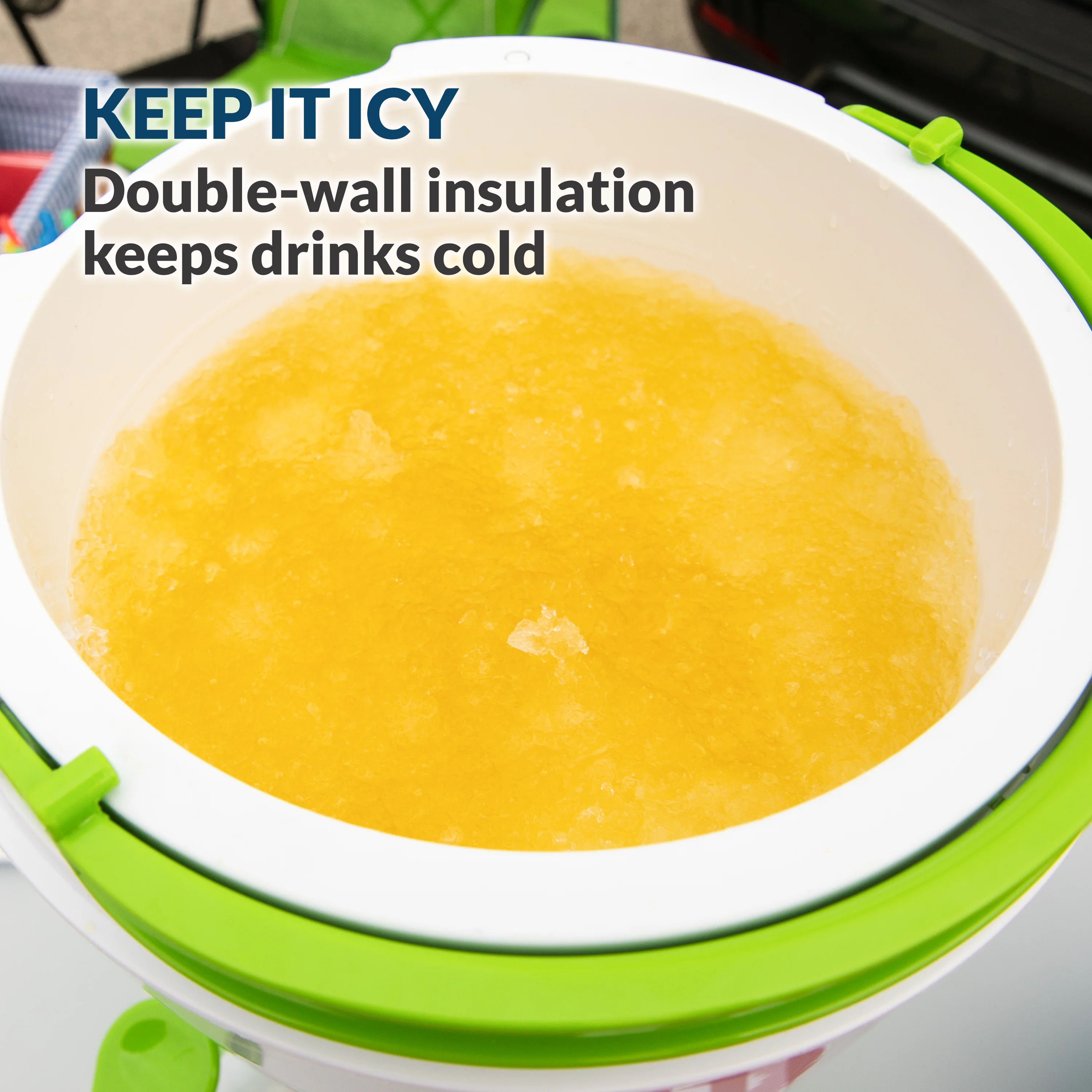 Taco Tuesday 1-Gallon AC/DC Tailgater Party Frozen Margarita & Slush Machine, Green - Inhomebuy