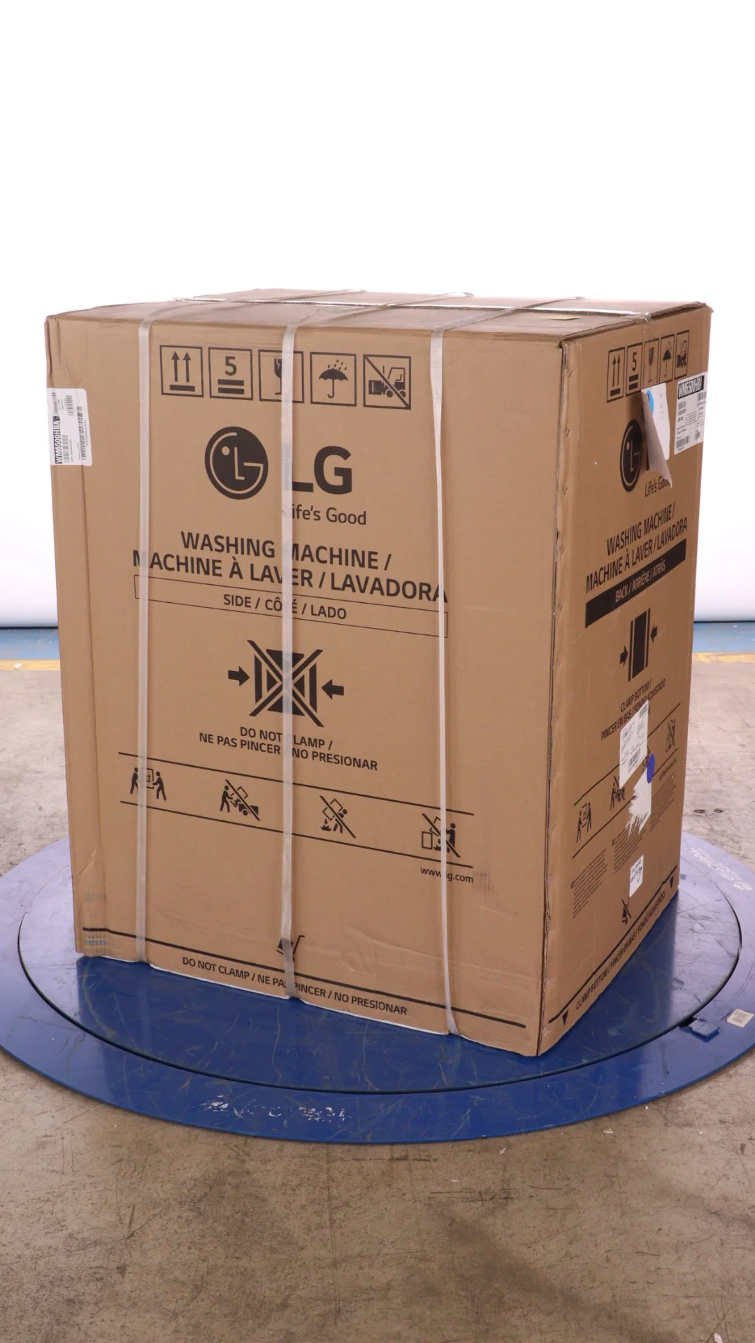 LG 5.8 CU FT. BLACK STEEL FRONT LOAD WASHER WITH TURBOWASH TECHNOLOGY - WM6500HBA - Inhomebuy