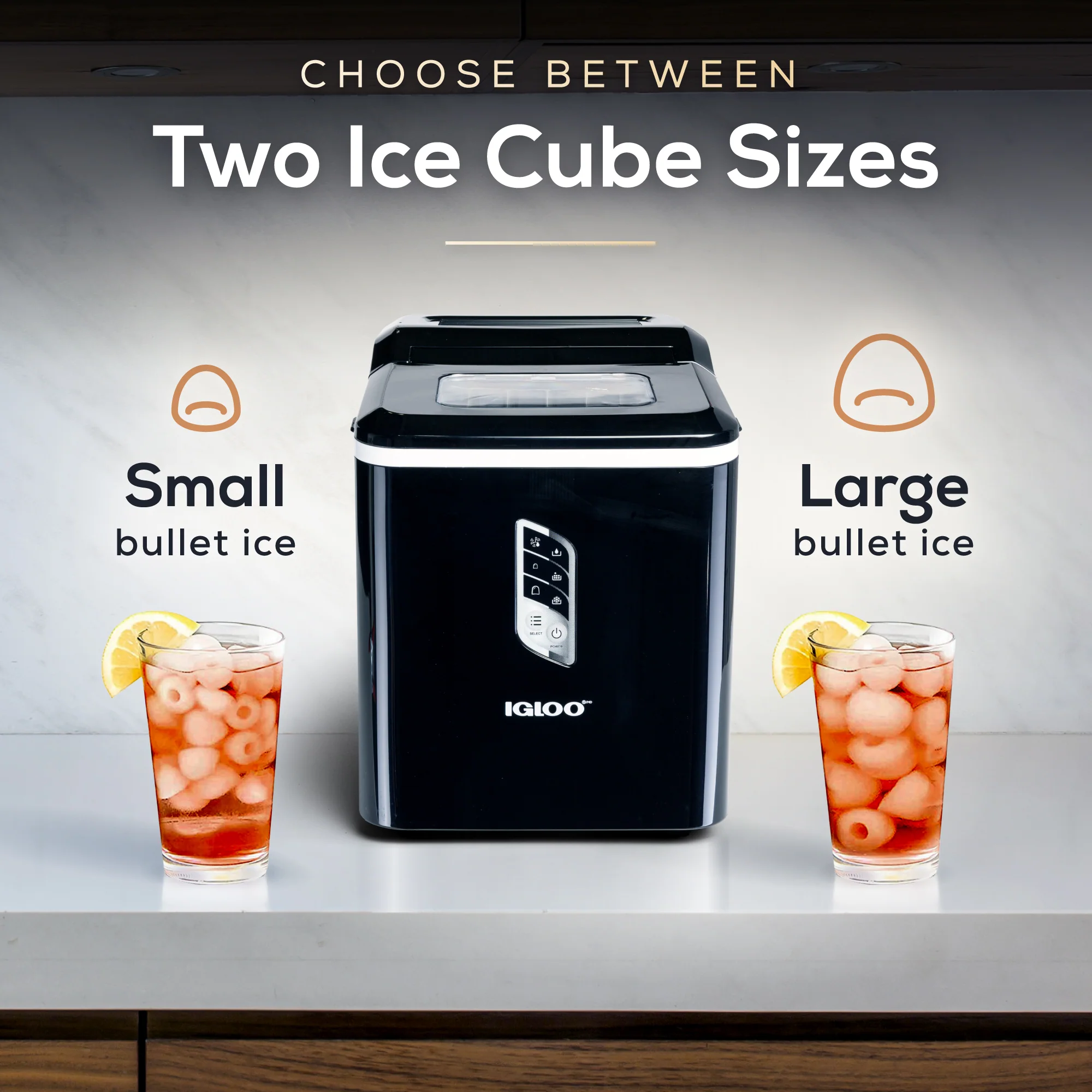 Igloo Automatic Self-Cleaning 26-Pound Ice Maker, Black - Inhomebuy