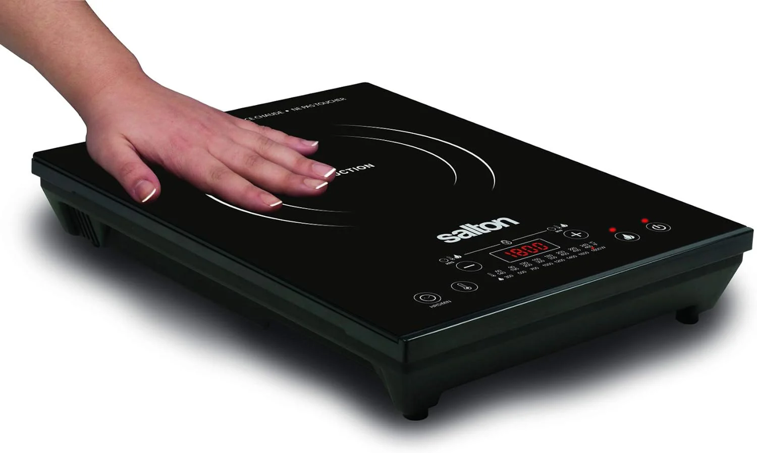 Salton Portable Induction Cooktop |ID1350| 1800W, black - Inhomebuy