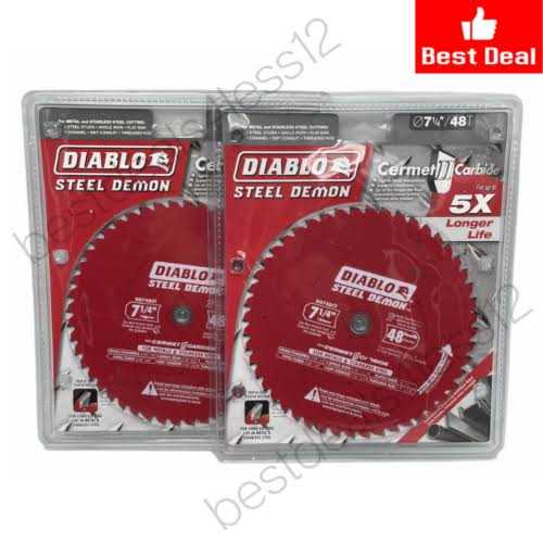 Diablo Steel Demon Cermet Circular Saw Blade D0748CFA - Inhomebuy