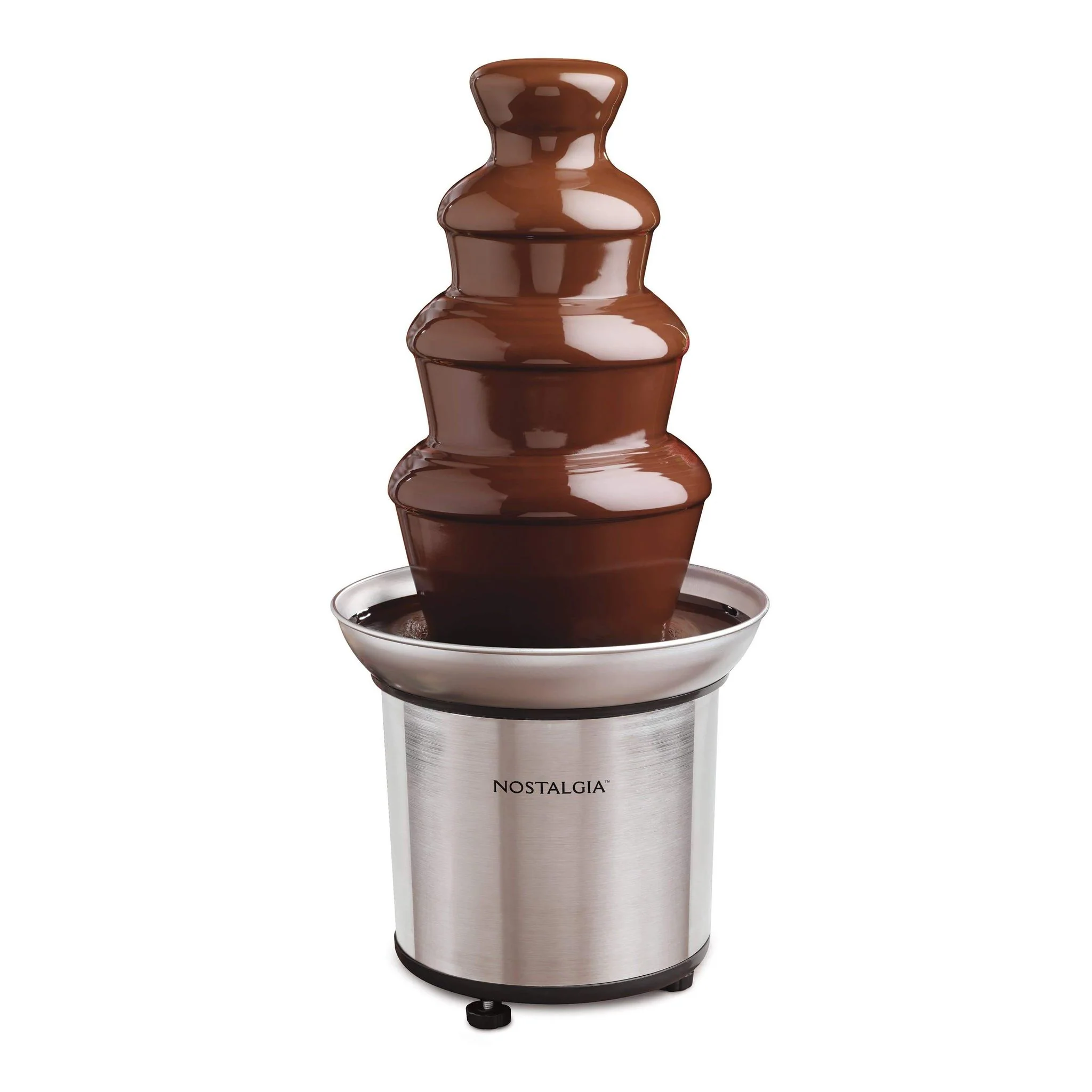4-Tier 2-pound Stainless Steel Chocolate Fondue Fountain - Inhomebuy