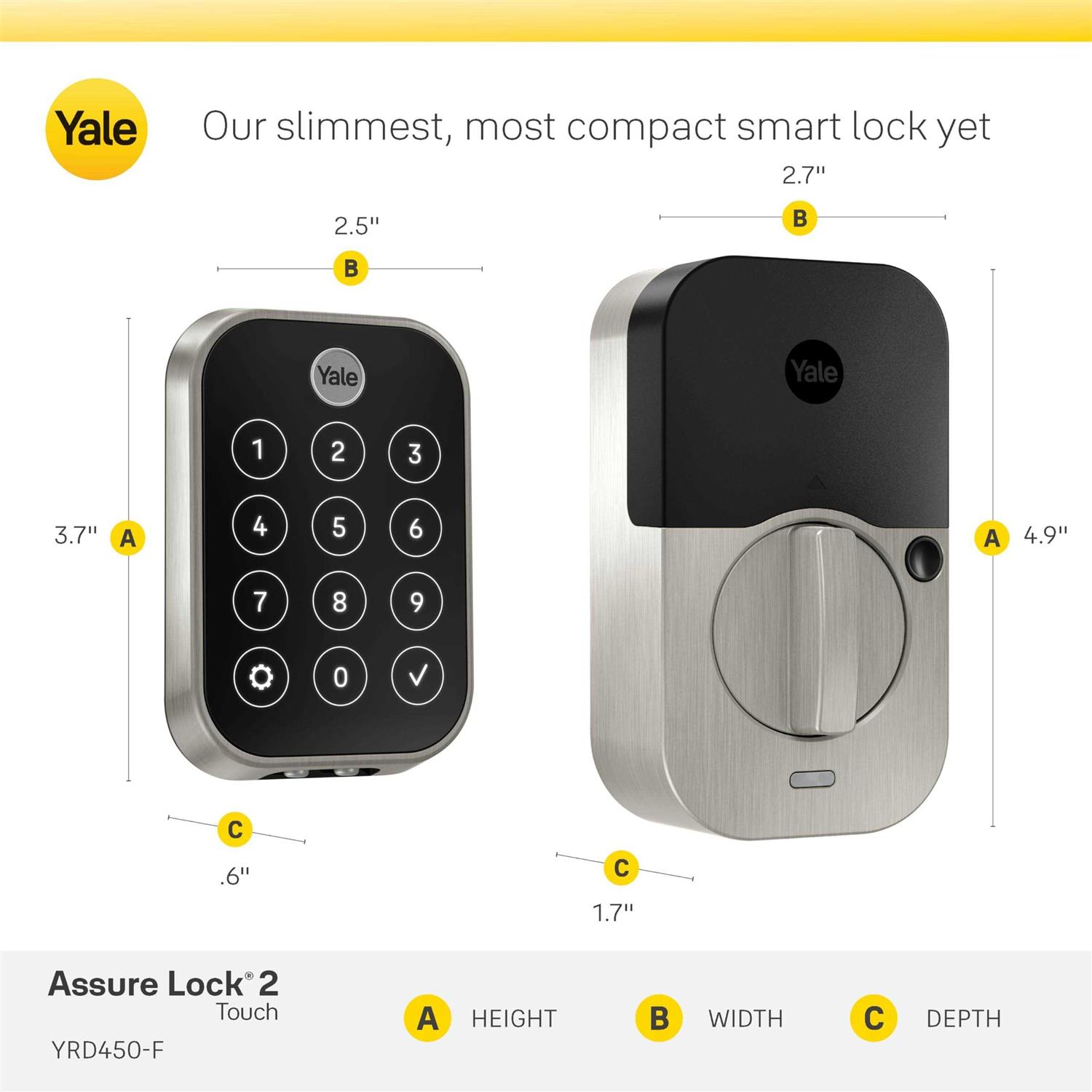 Yale Assure Lock 2 Touch with Bluetooth - Inhomebuy