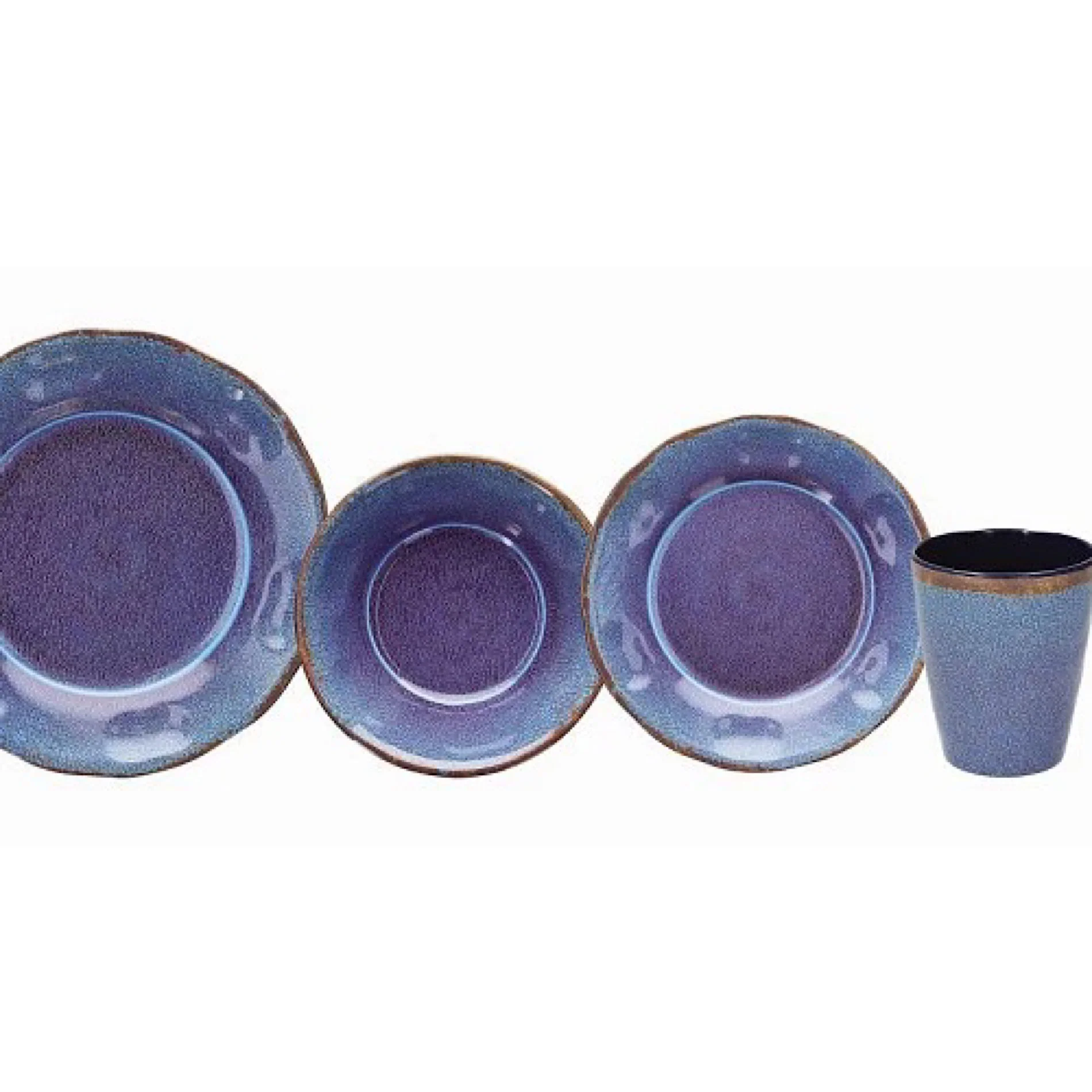 Craquelle Table Set 16pcs Melamine - Inhomebuy