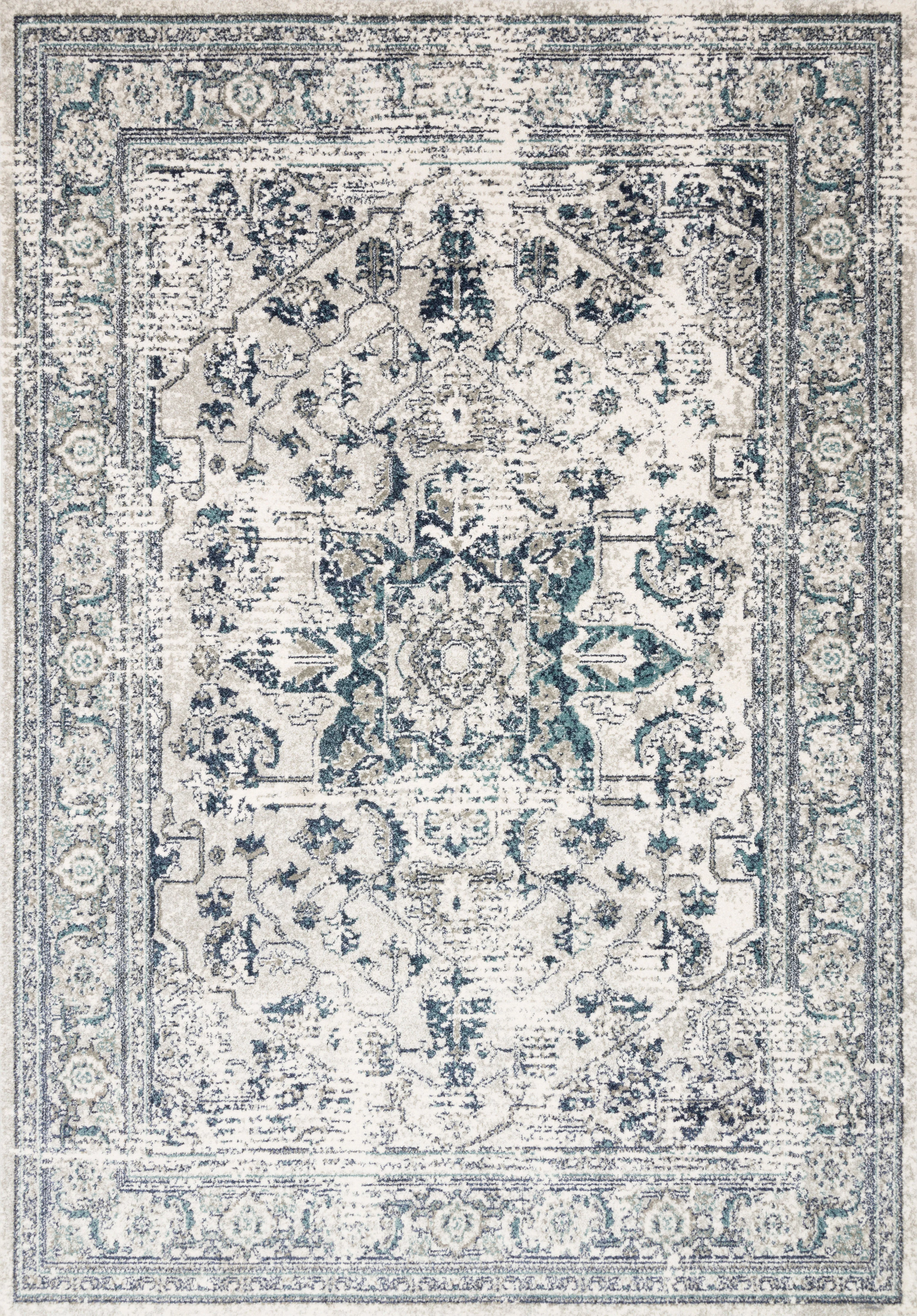 Loloi Rugs Joaquin Collection Rug in Lt. Green, Blue - 9'6