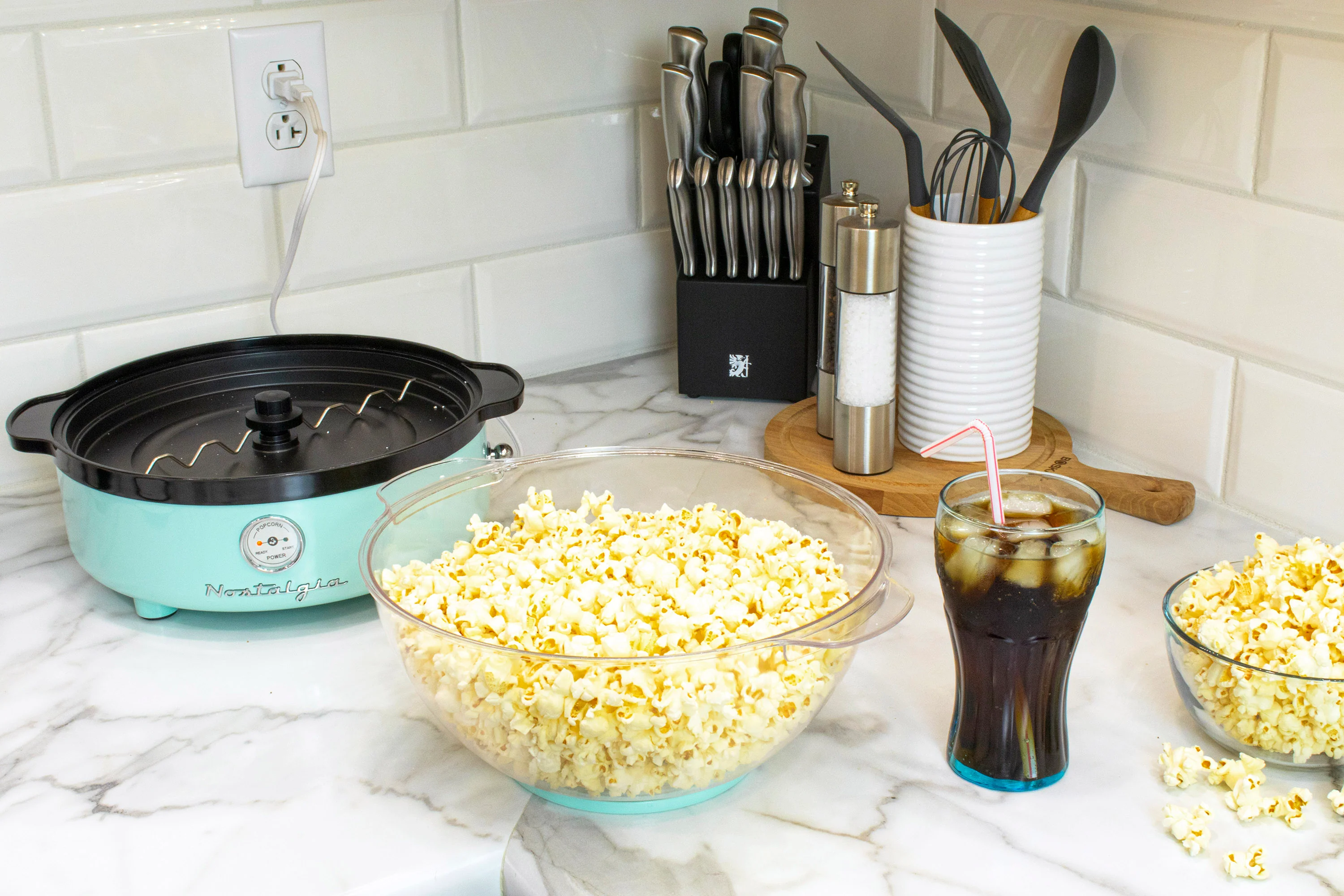 Classic Retro Stirring Popcorn Maker - Inhomebuy