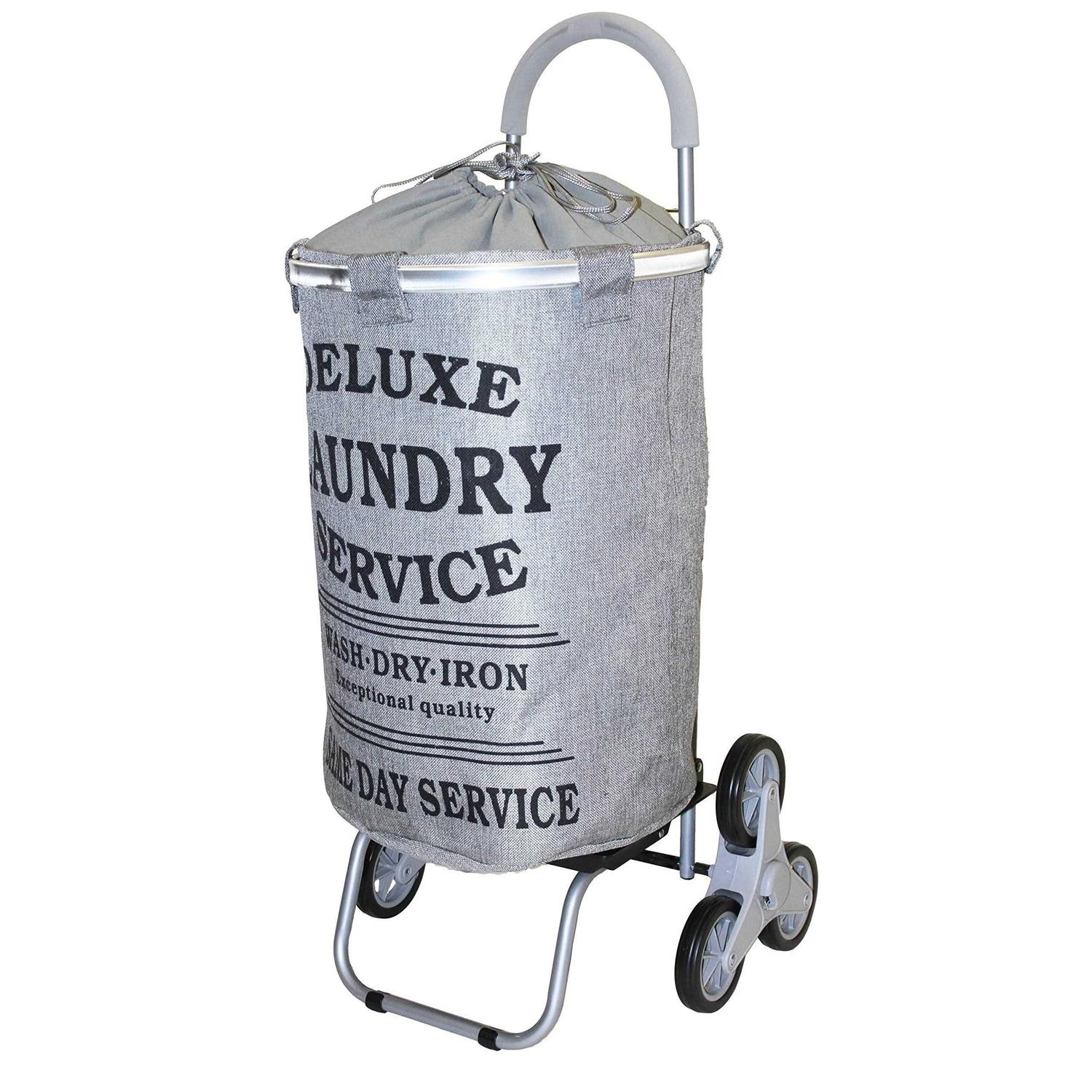 Dbest products Stair Climber Trolley Dolly Laundry Hamper - Inhomebuy